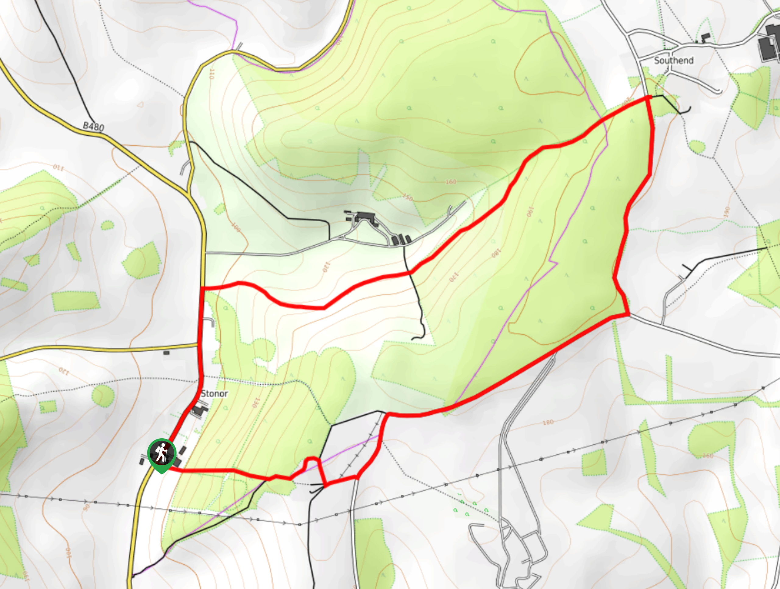 Almshill Wood and Stonor Park Walk Map