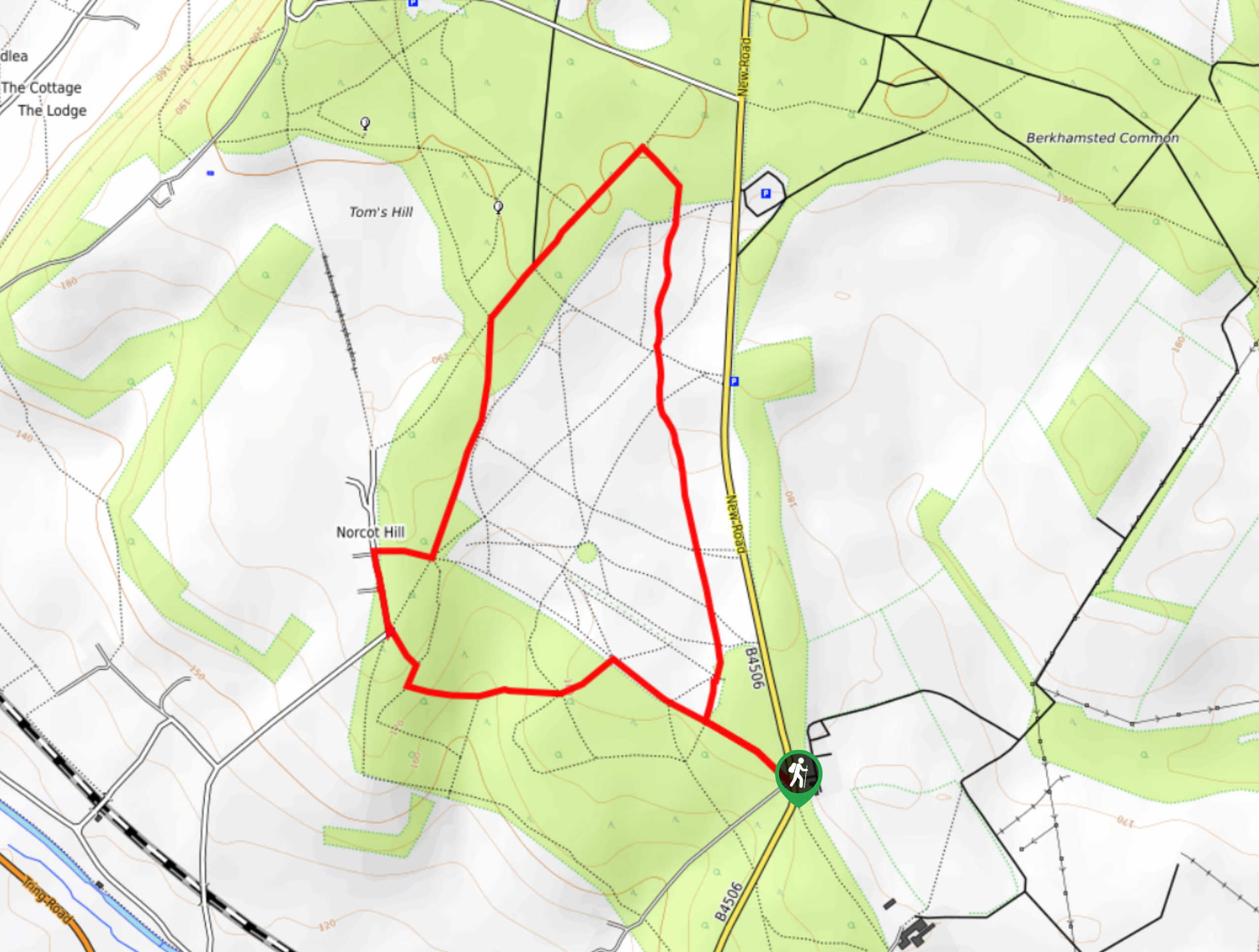 Northchurch Common, Ashridge Estate Walk Map