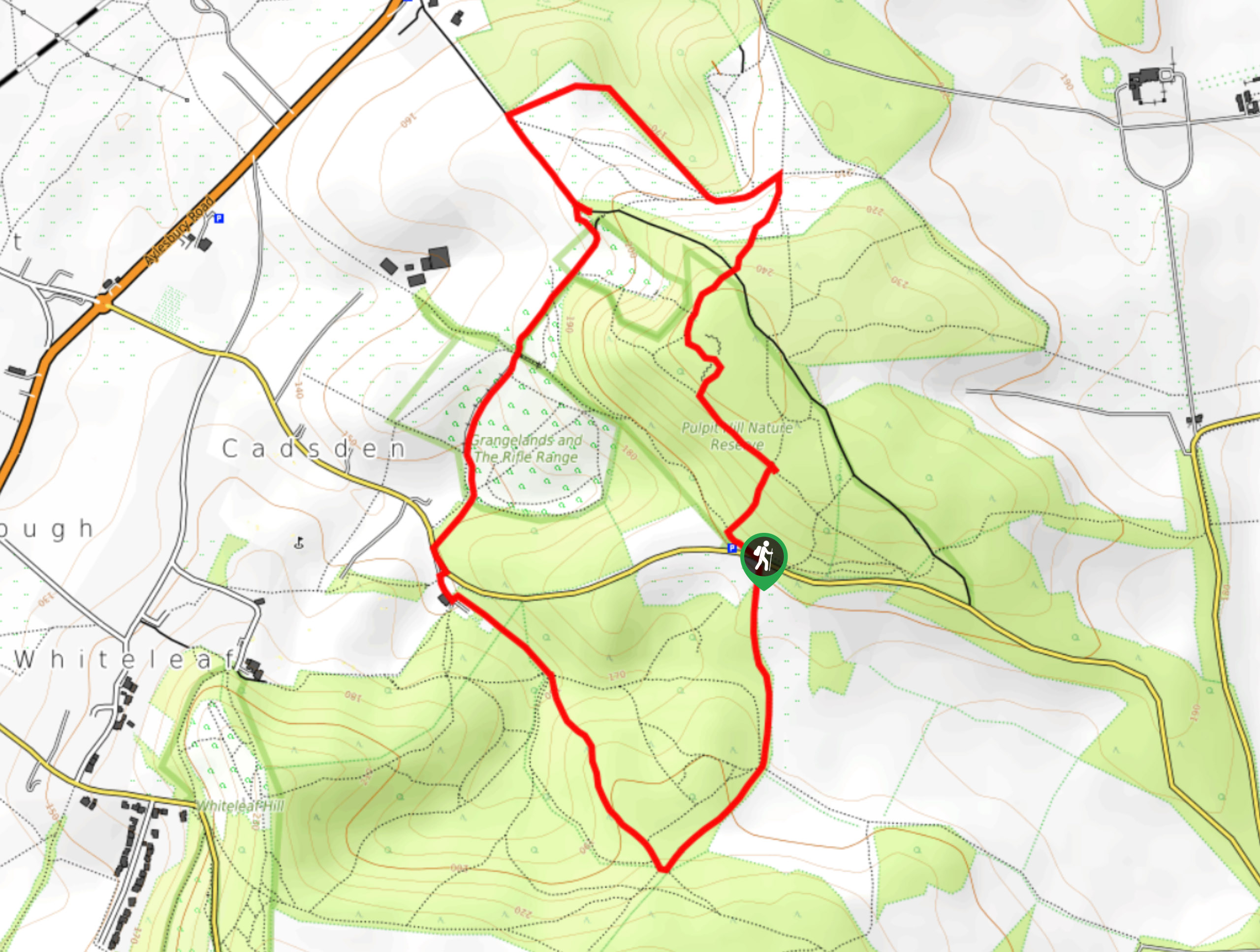 Pulpit Hill and Ninn Wood Walk Map