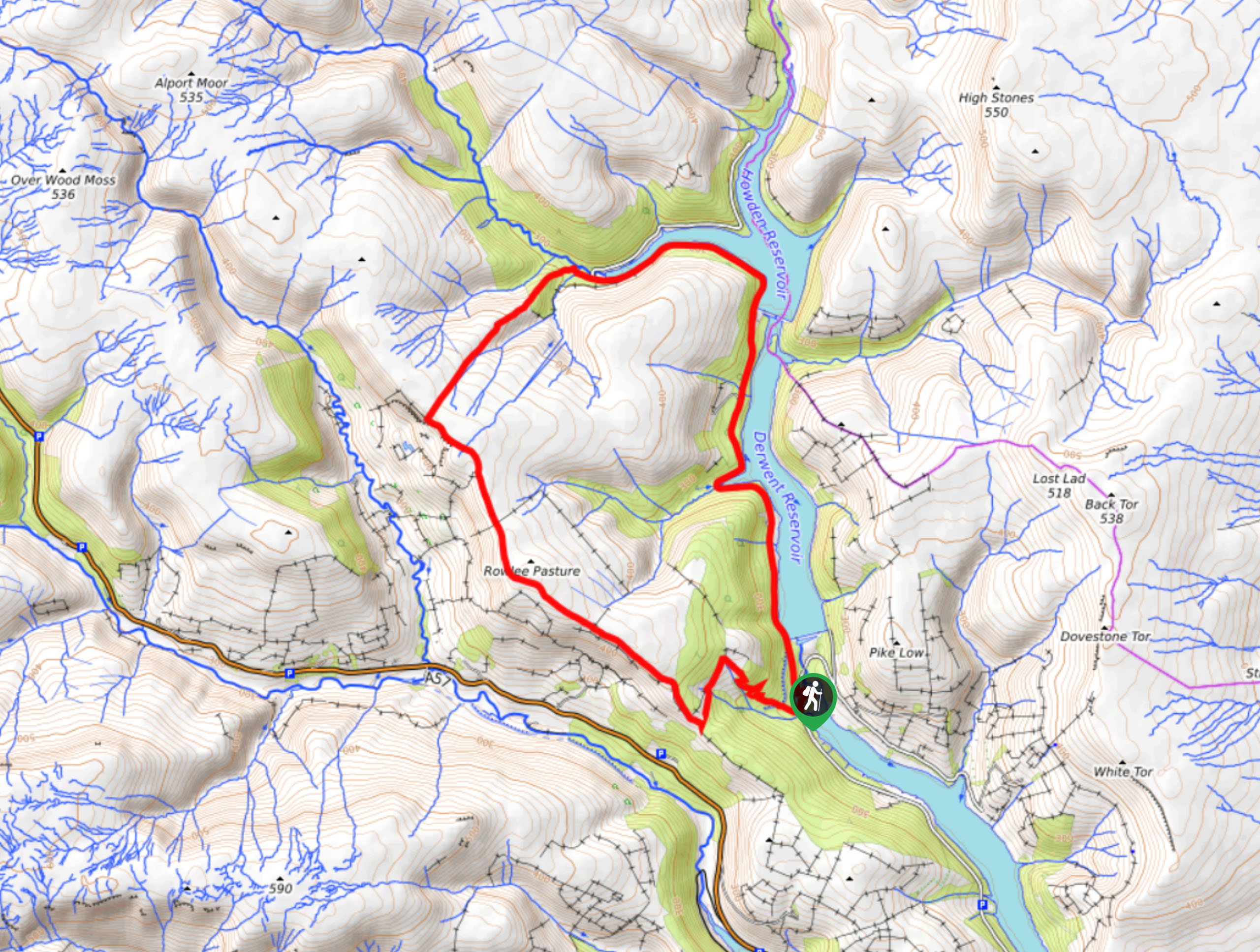Fairholmes Derwent Valley Walk Map