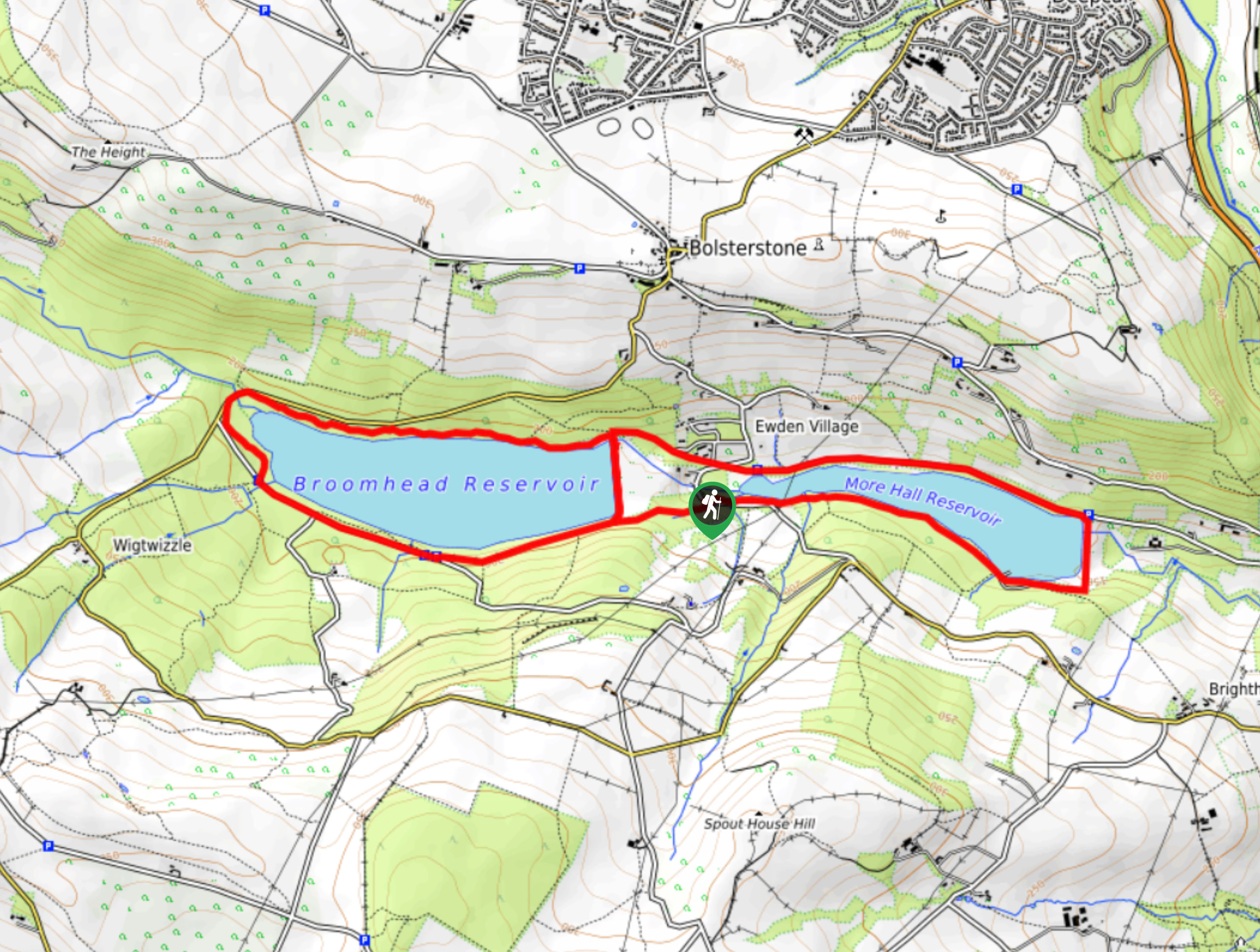 More Hall Reservoir Walk Map