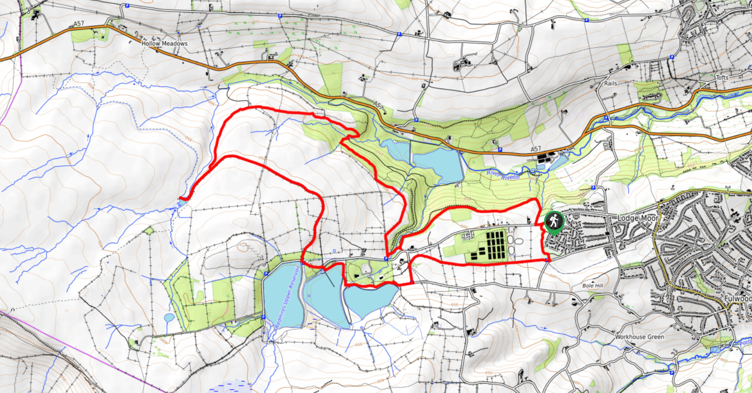 Sheffield-Lodge-Moor-Walk-Map