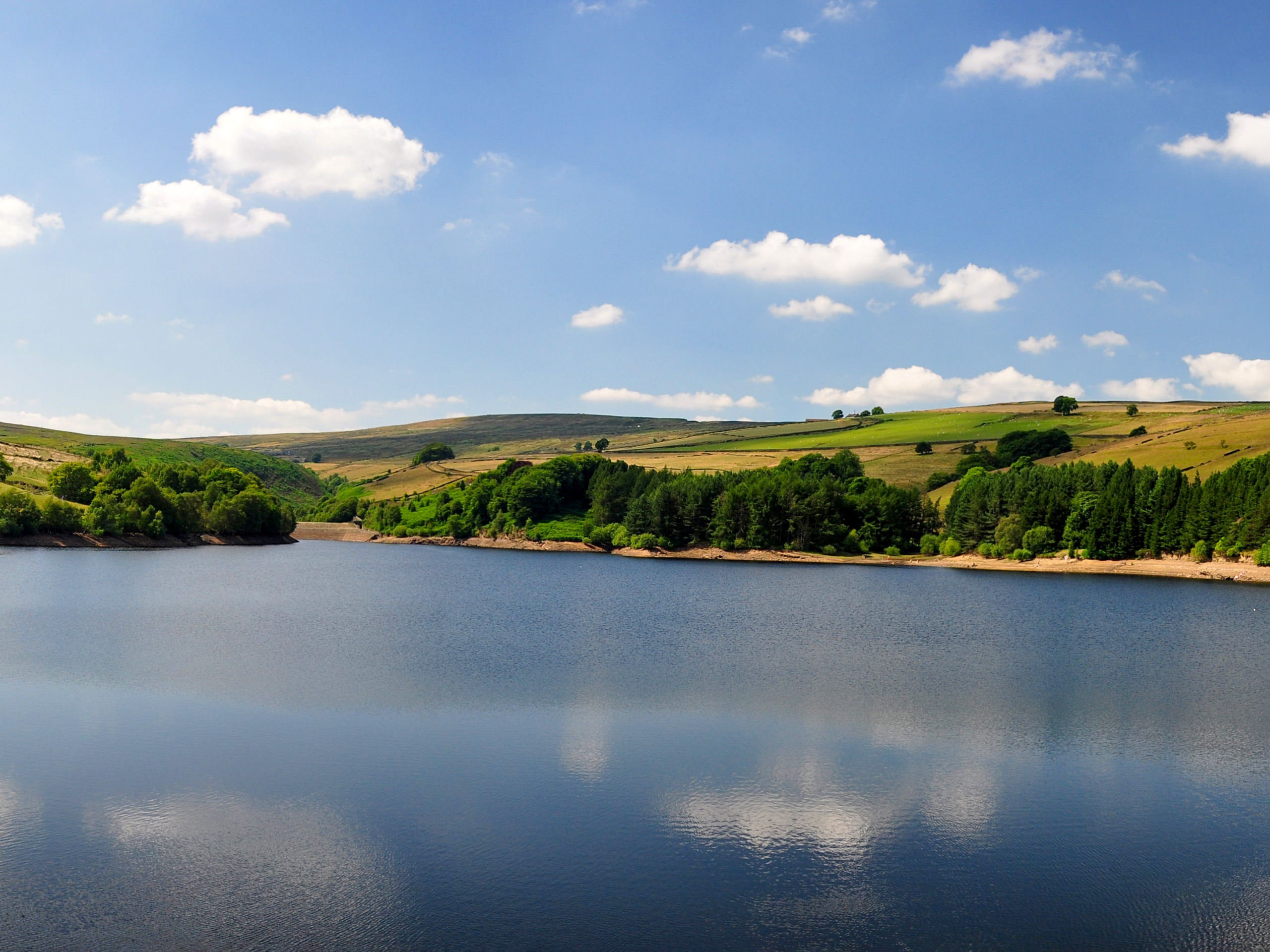 Ripples on the surface of the Digley Reservoir