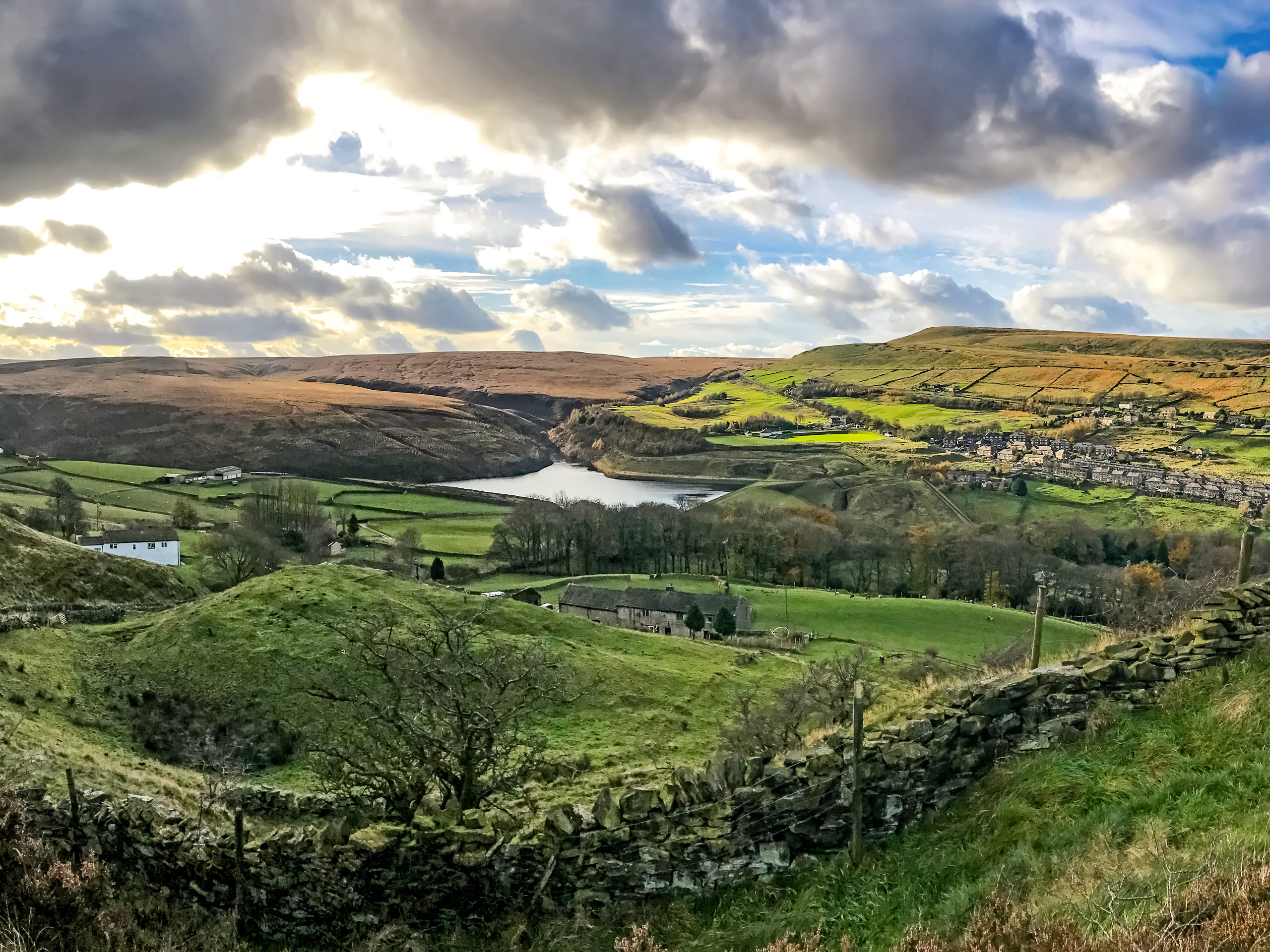 View looking out from Marsden Moor Walk