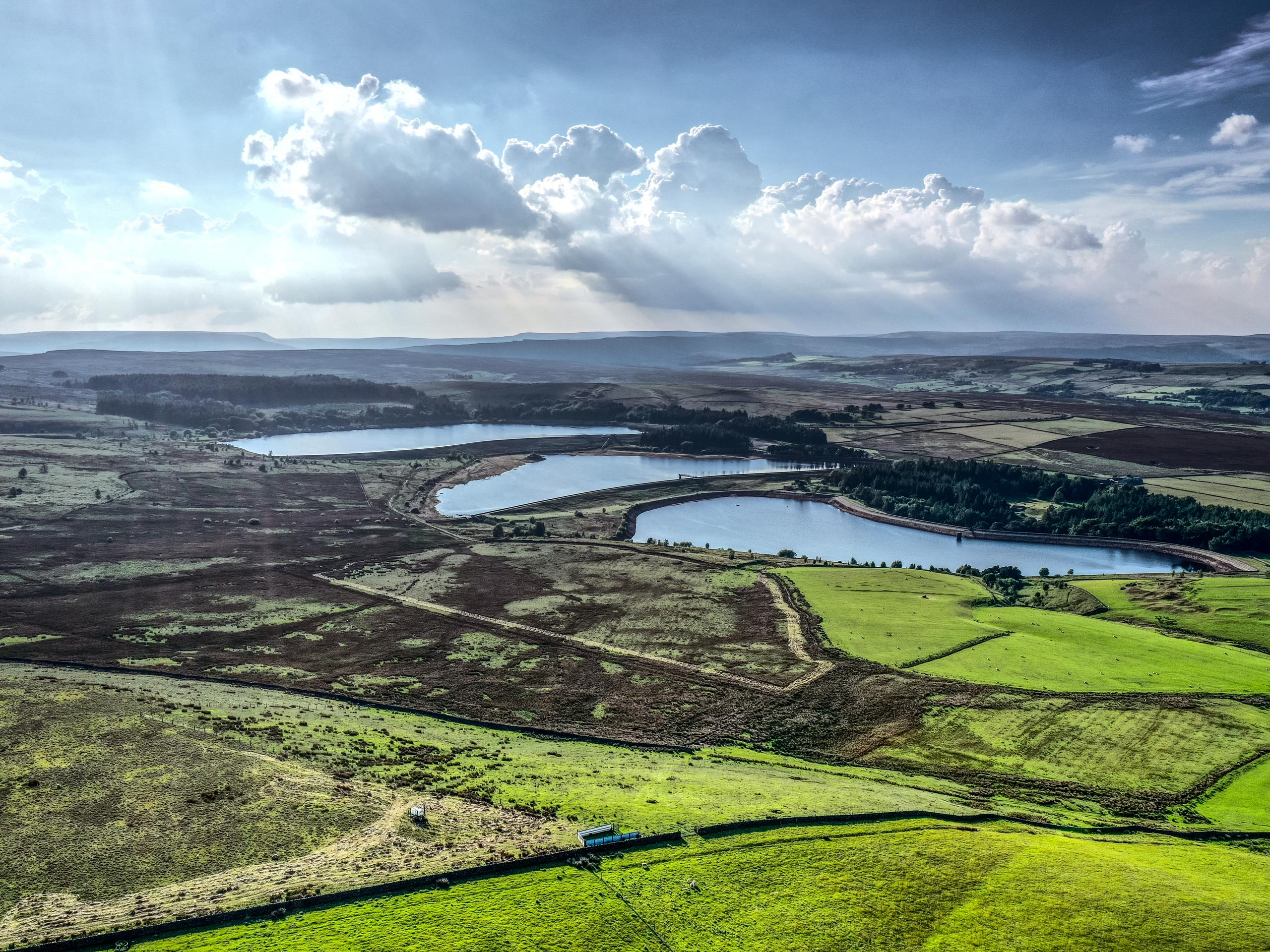 Redmires Reservoir Circular walking trails in Peak District UK