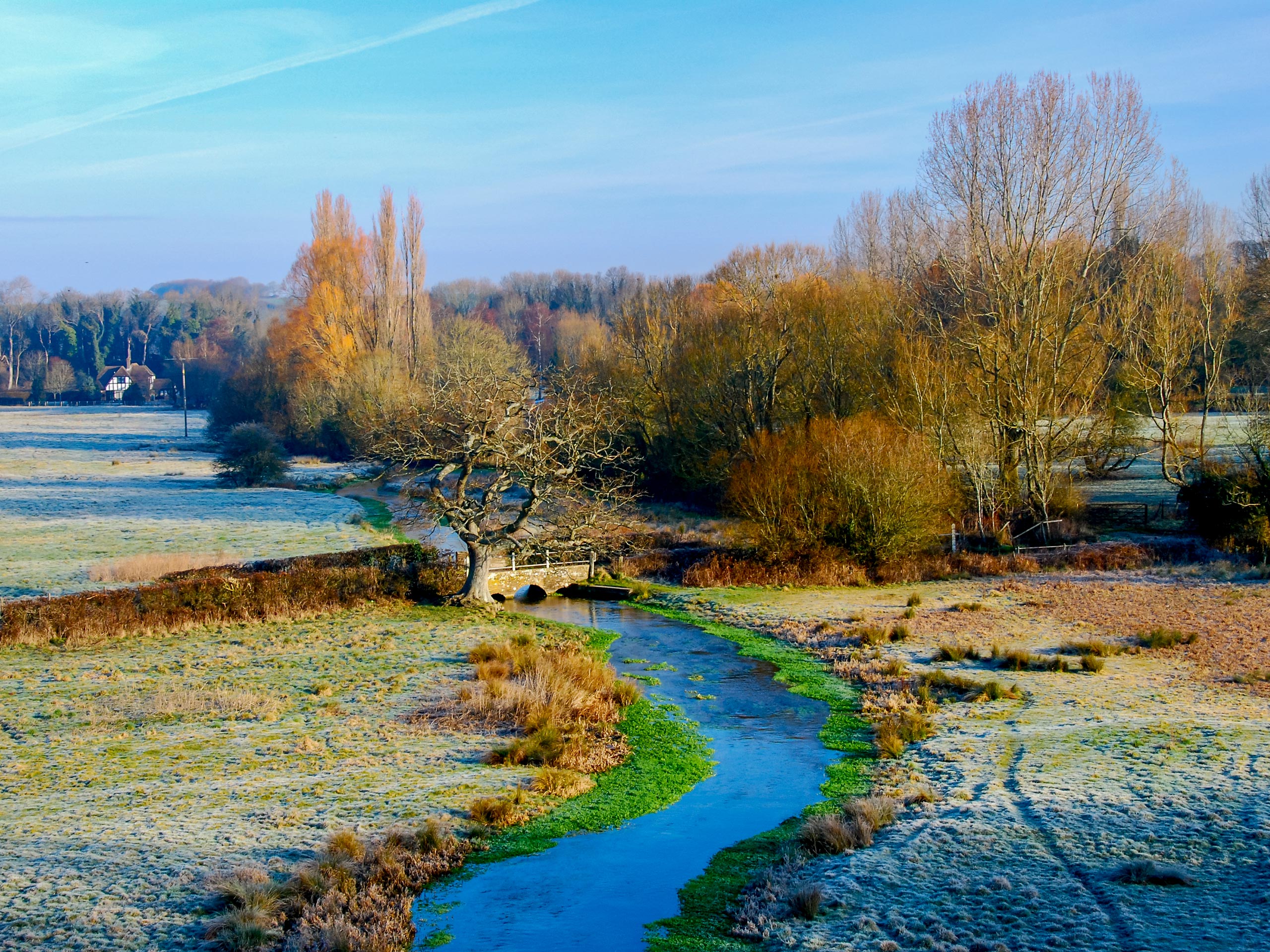 River Itchen in Tichborne South Downs