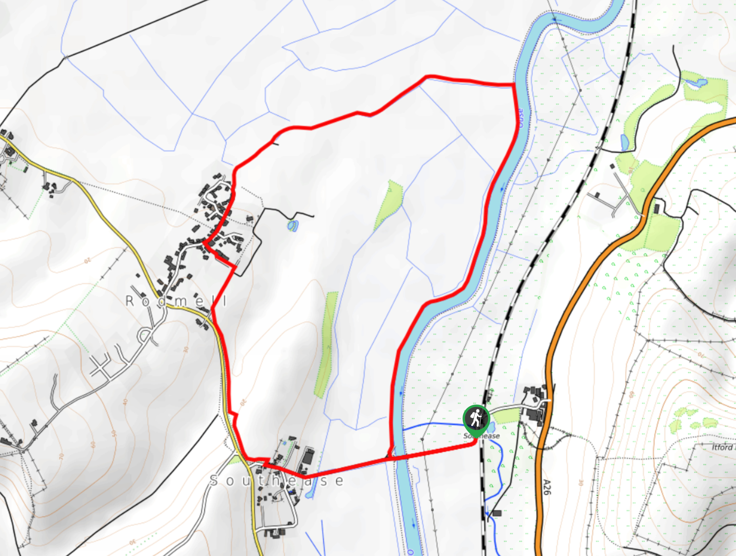 Ouse Valley Walk Map