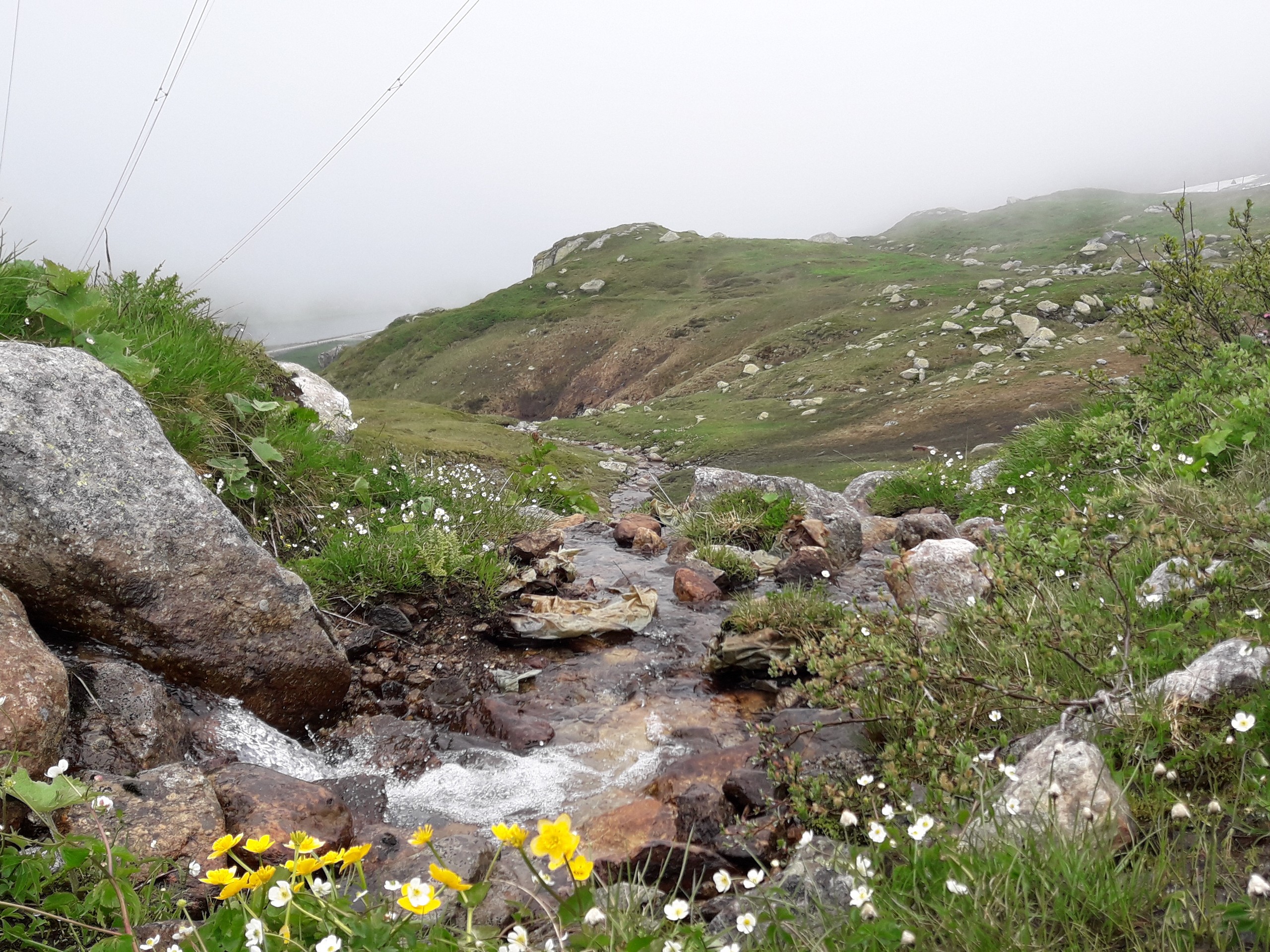 Creek along the path from Passo del Gothardo to Hospental