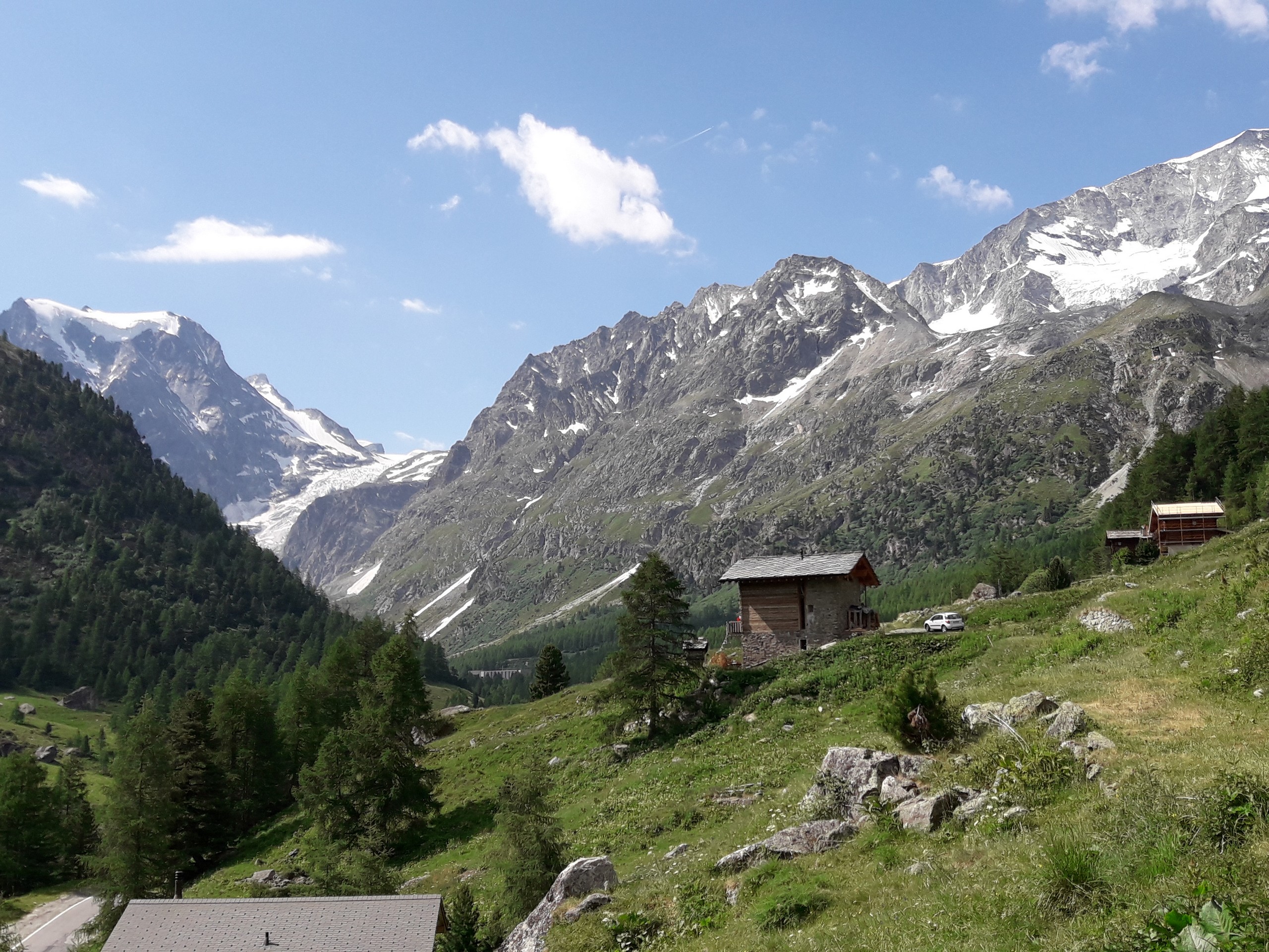 Swiss Alps, as seen from the route to Arolla Glacier