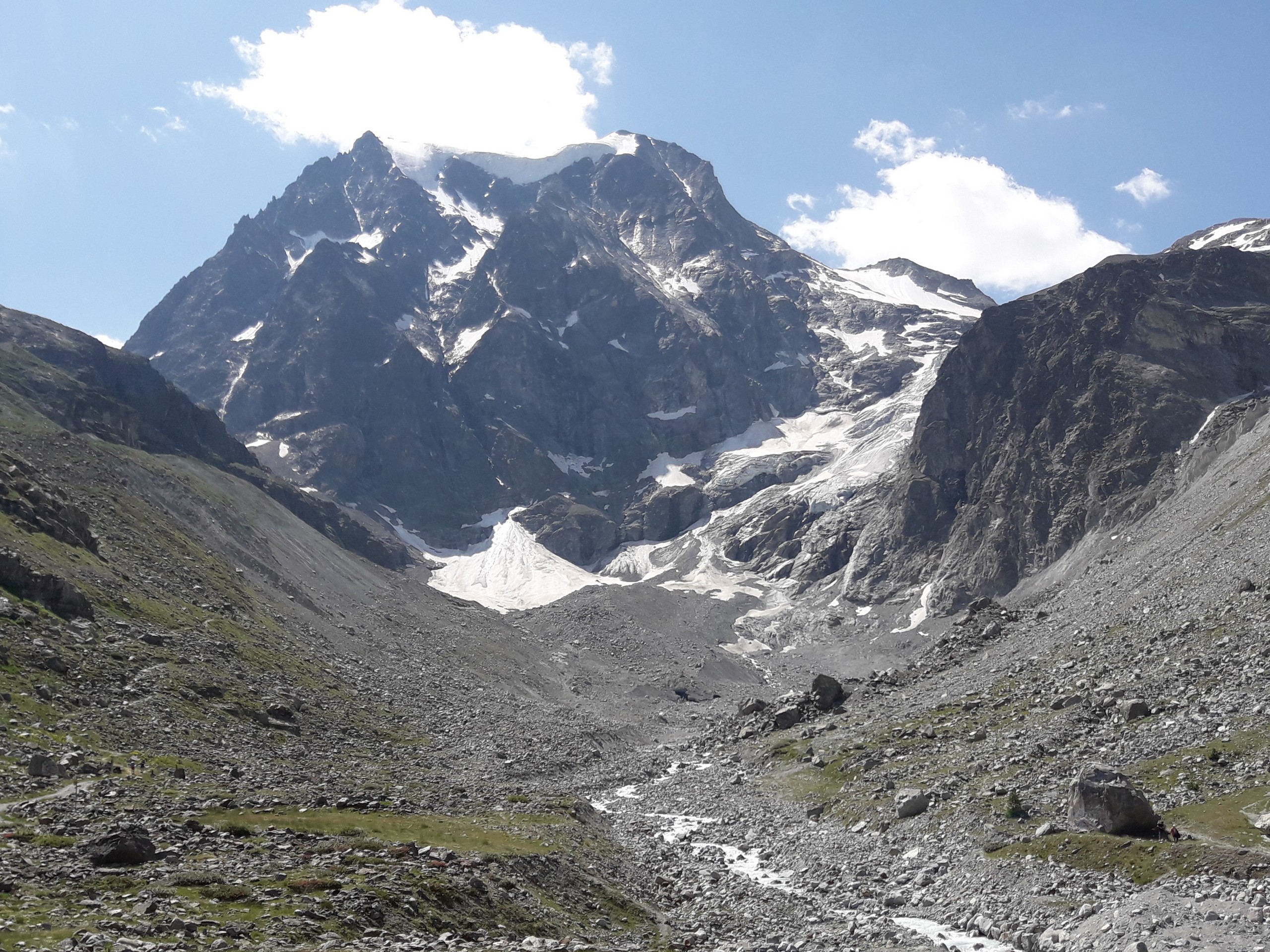 Sunny day over the Arolla Glacier