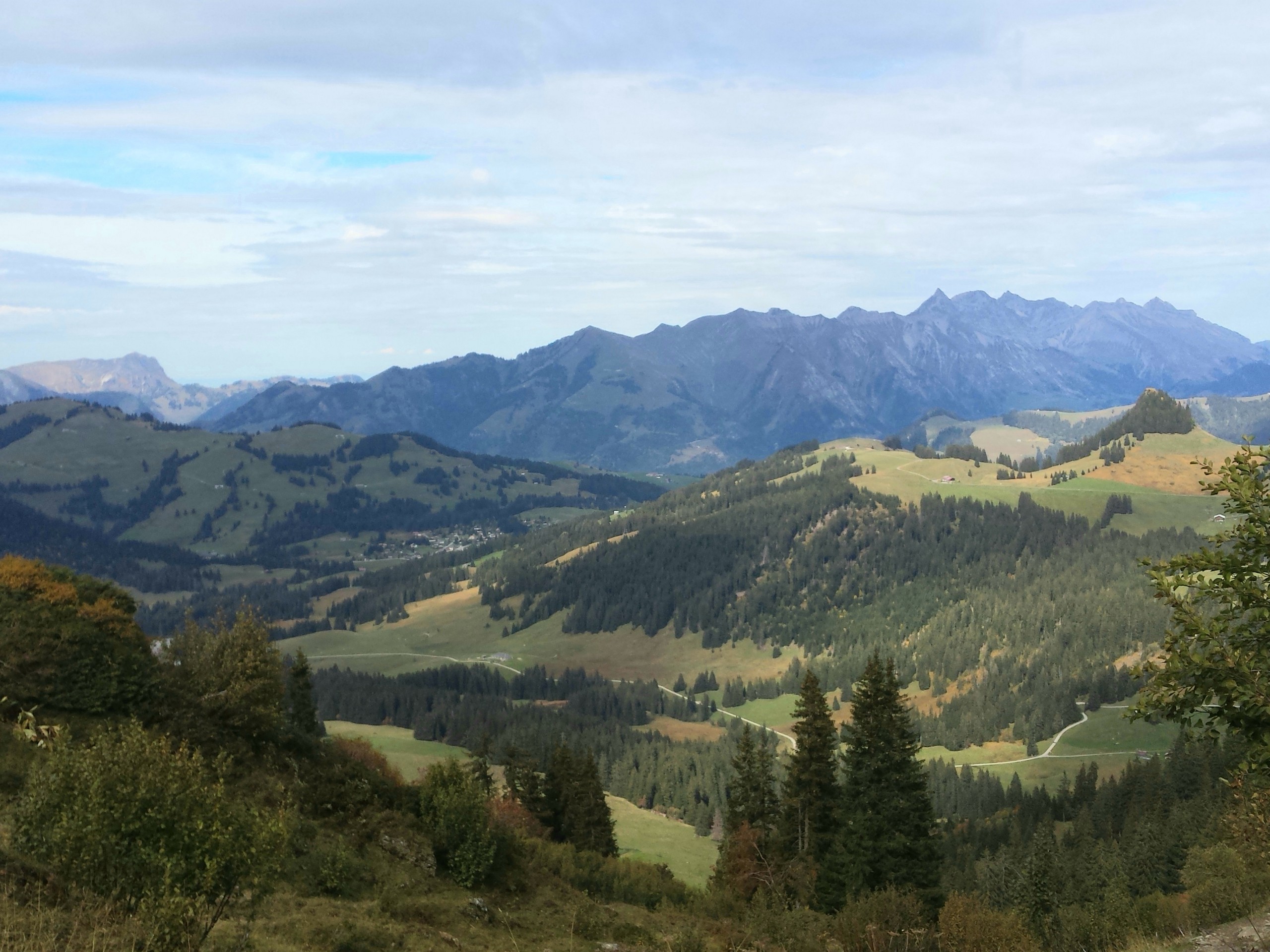 Swiss Countryside seen from Lac Loison route