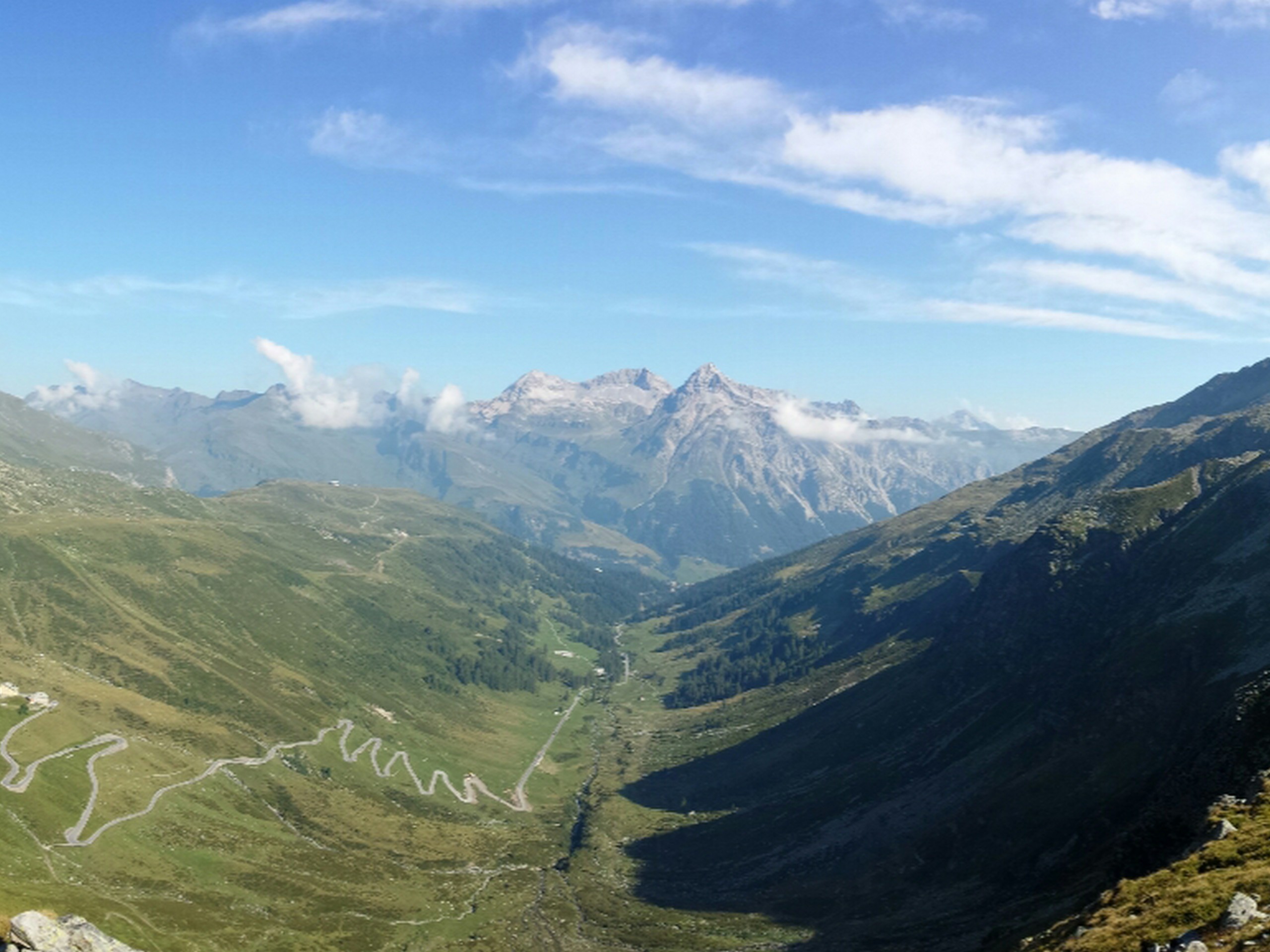 Beautiful mountains near Switzerland and Italy border