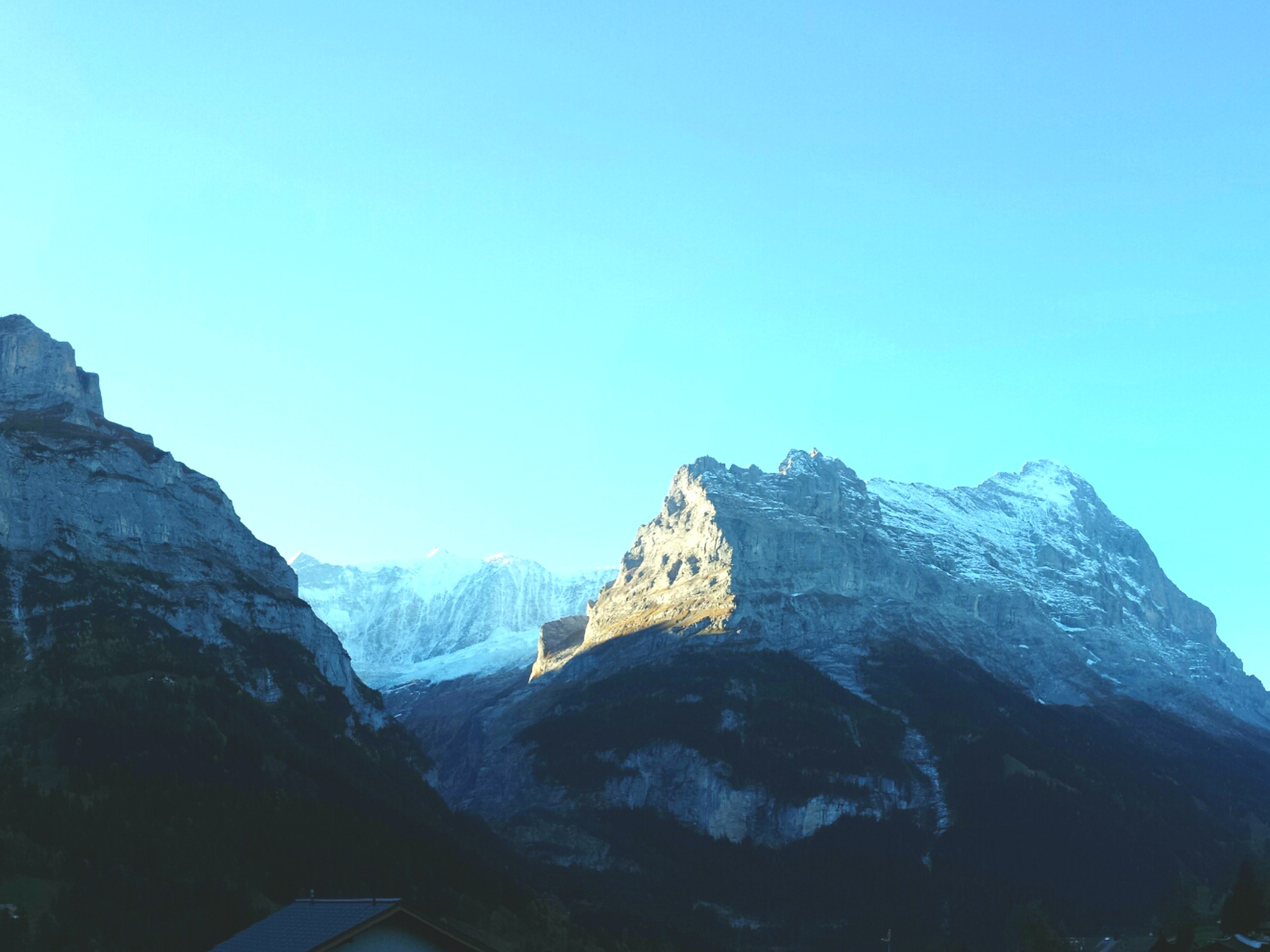 Mountains, seen from the Eiger Trail in Switzerland