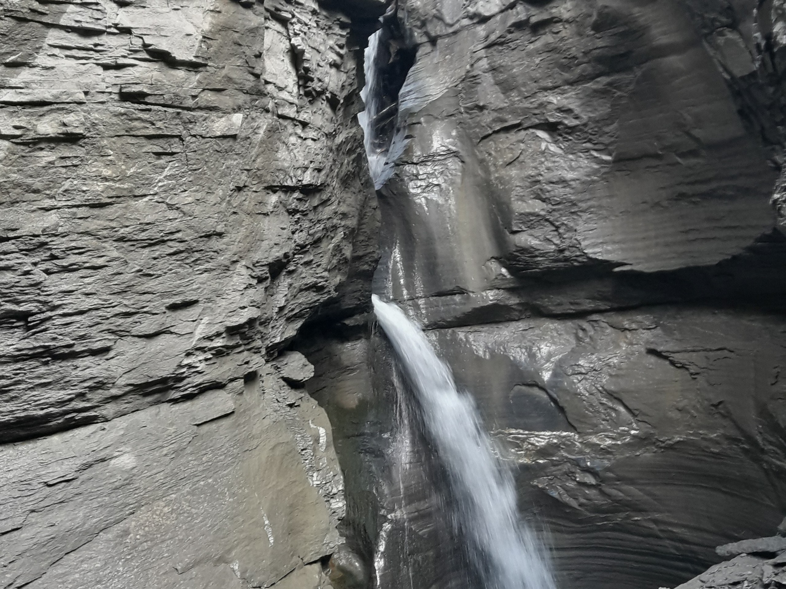 Small waterfall in Swiss Alps