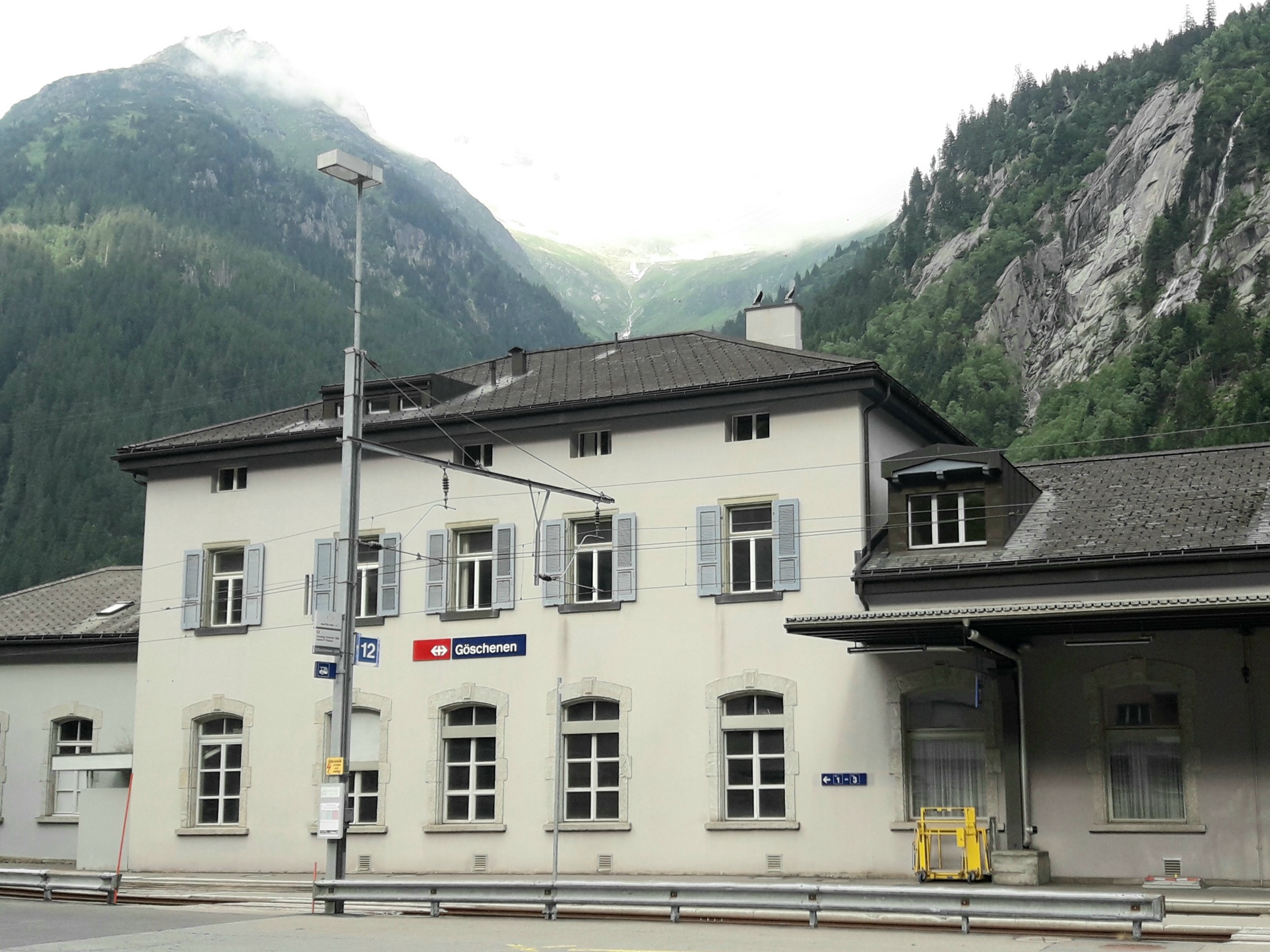 Goshenen station in Switzerland