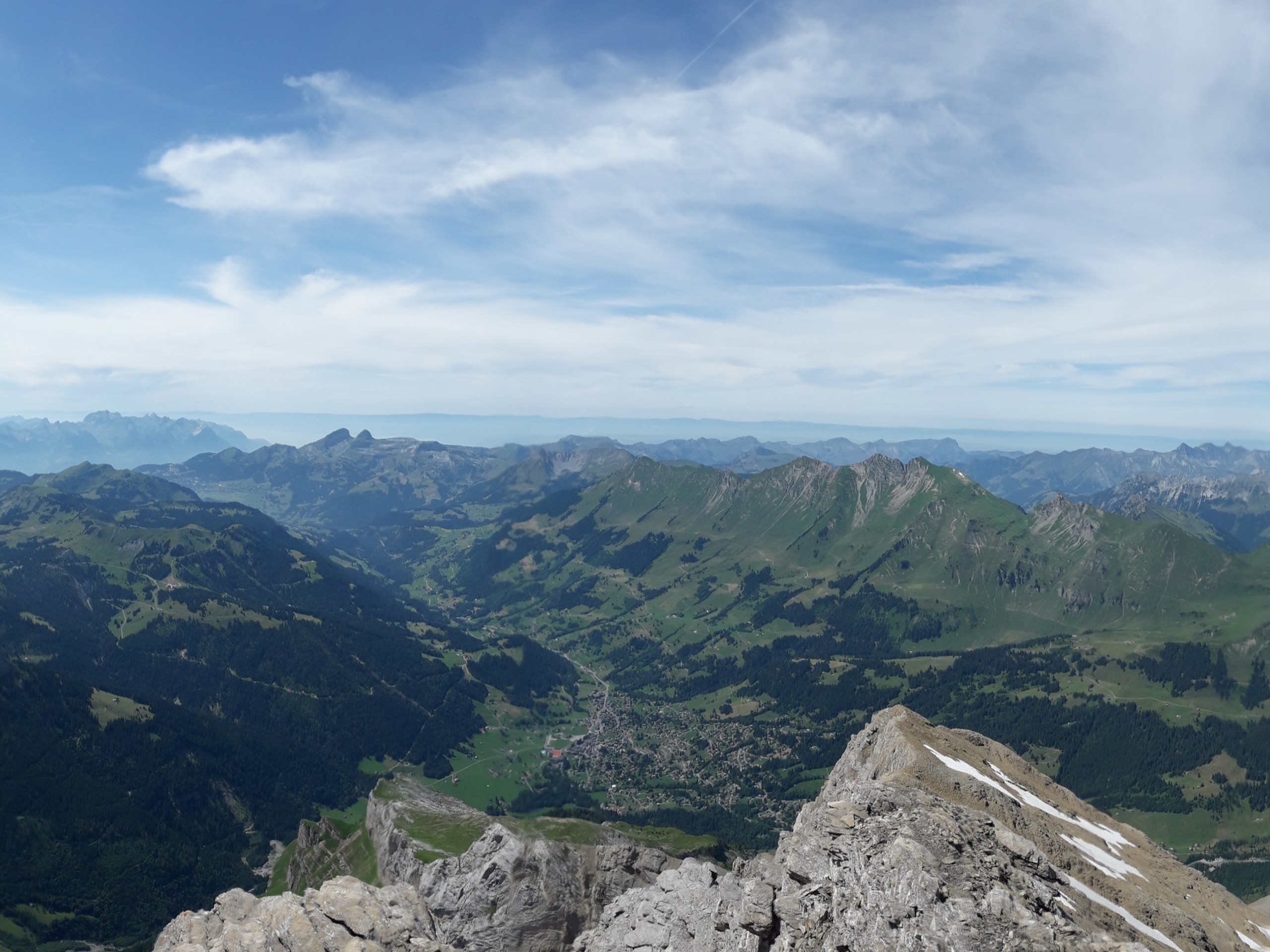 Looking dow at the valley from Quille du Diable