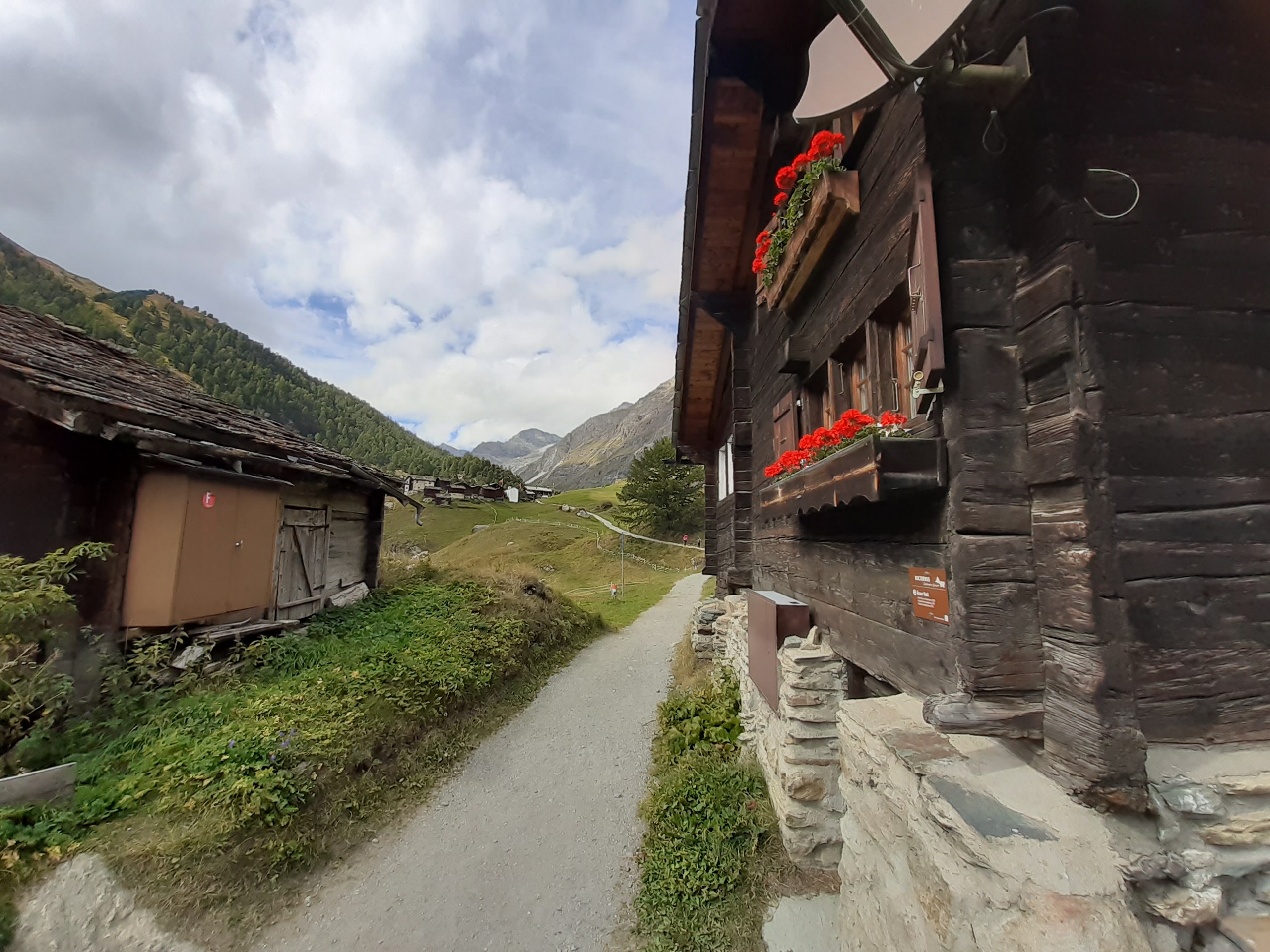 Approaching Zmutt in Swiss Alps