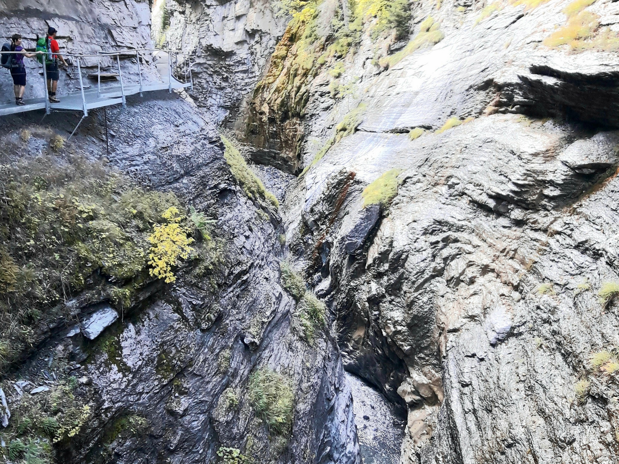 Deep canyon in Switzerland