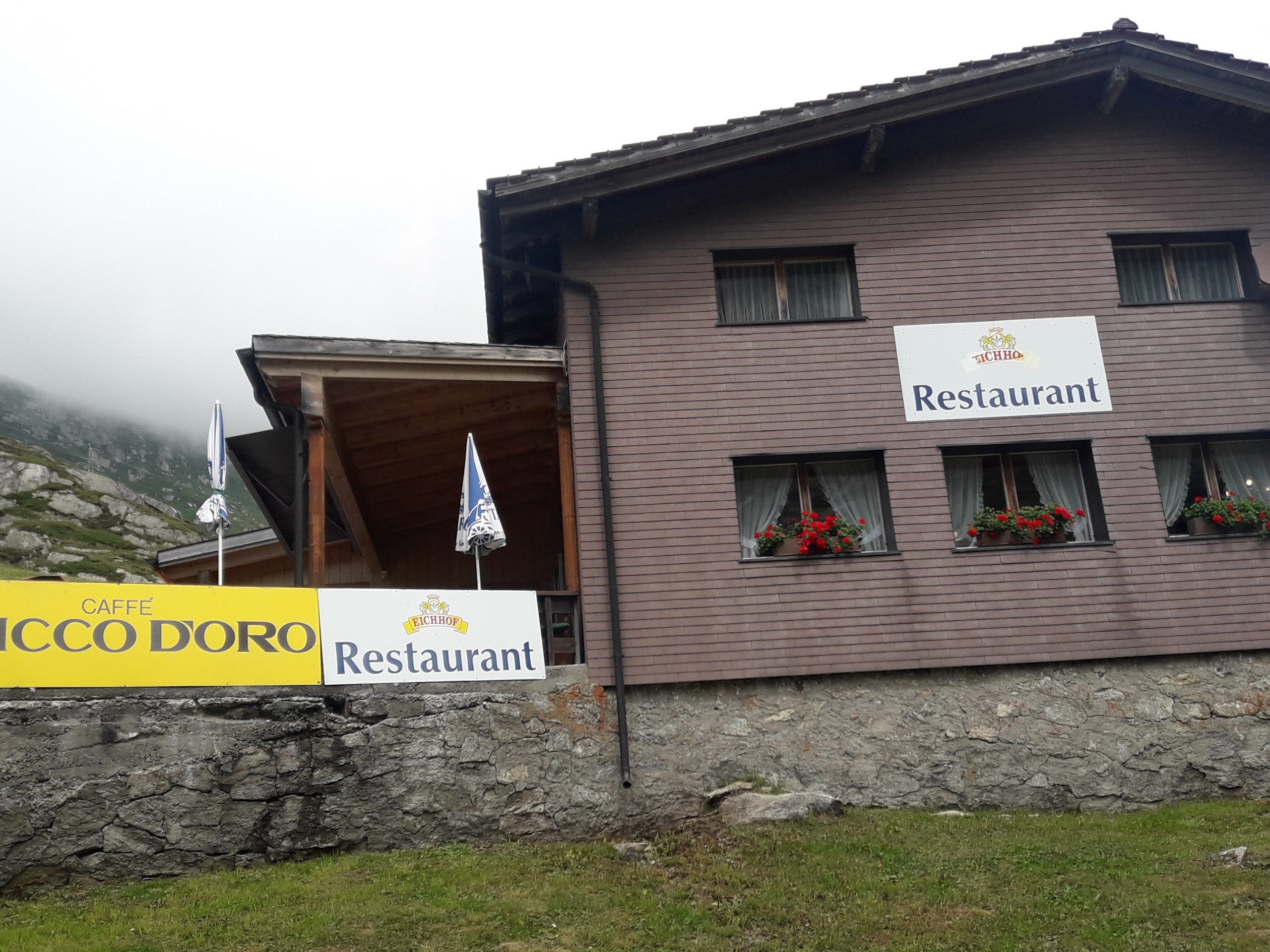 Swiss restaurant in the Alps