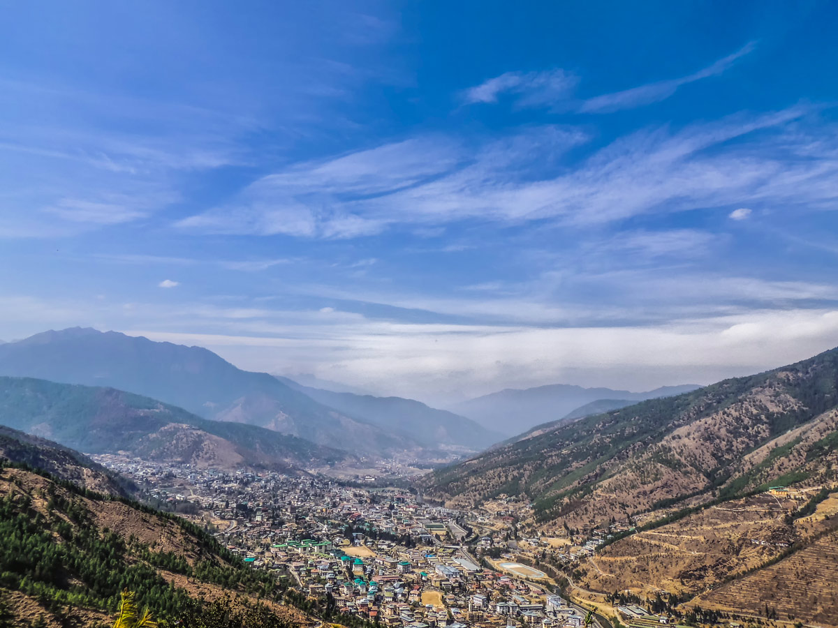 City in the valley Thimphu