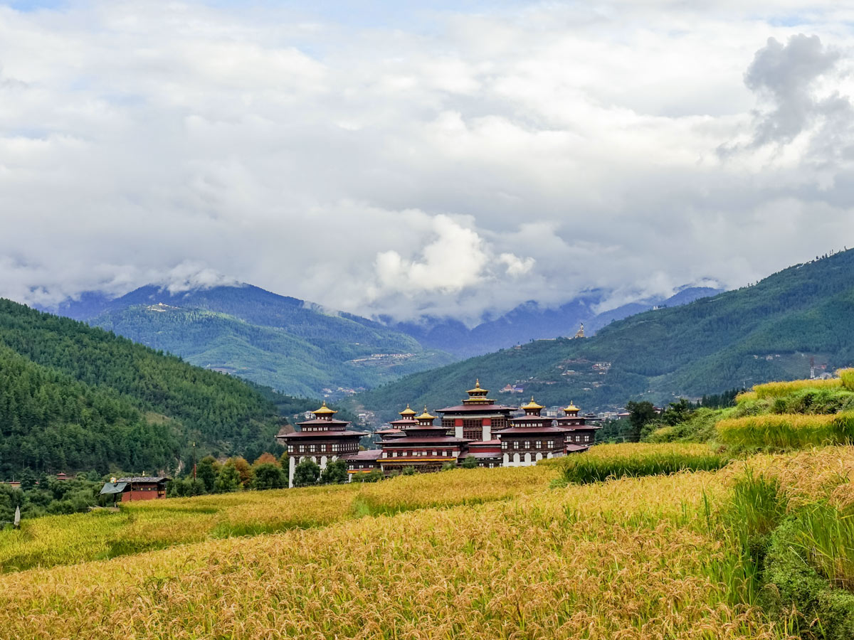 Tashichho Dzong in Thimphu is the capital fortress of Bhutan