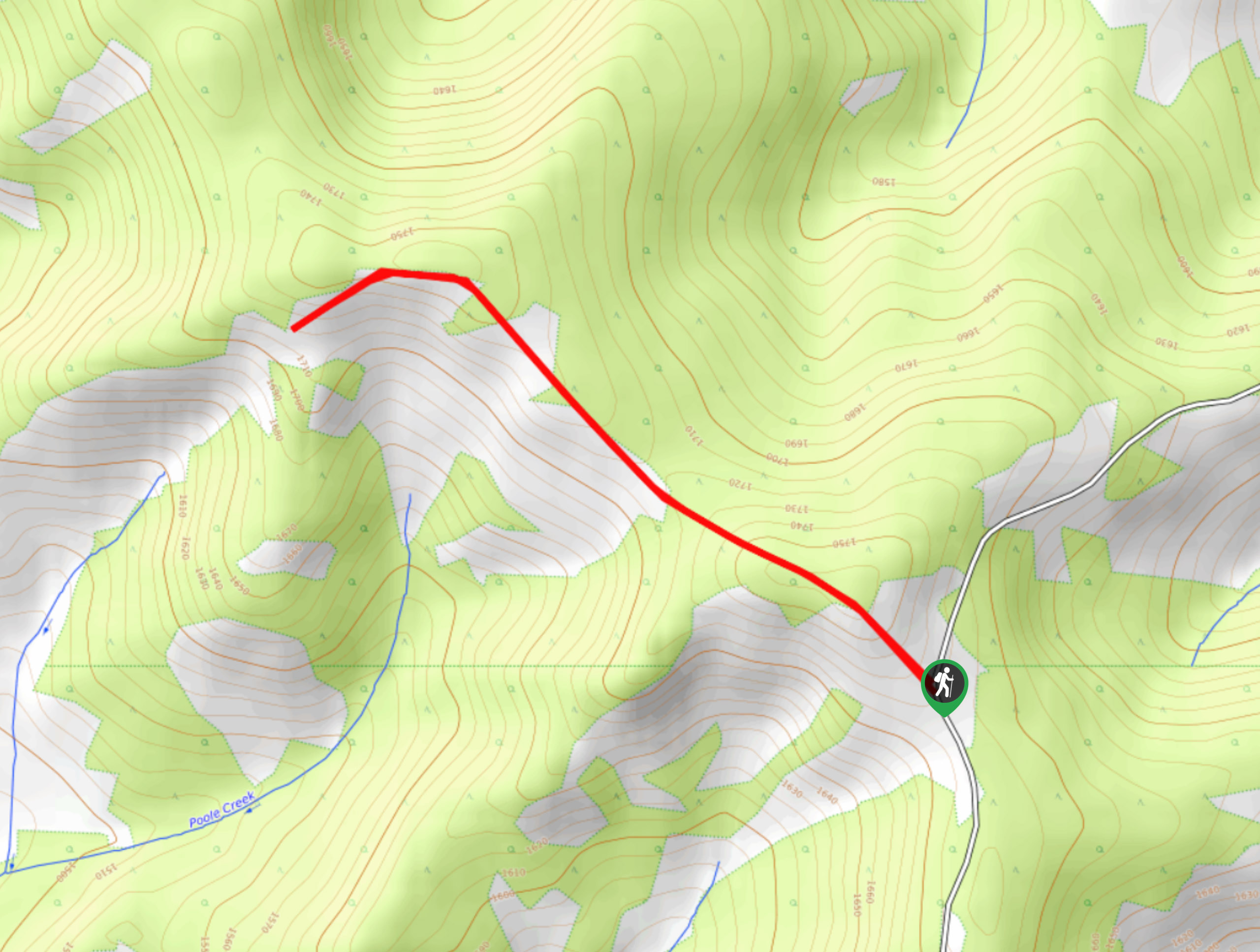 Porcupine Hills Ridge Trail Map