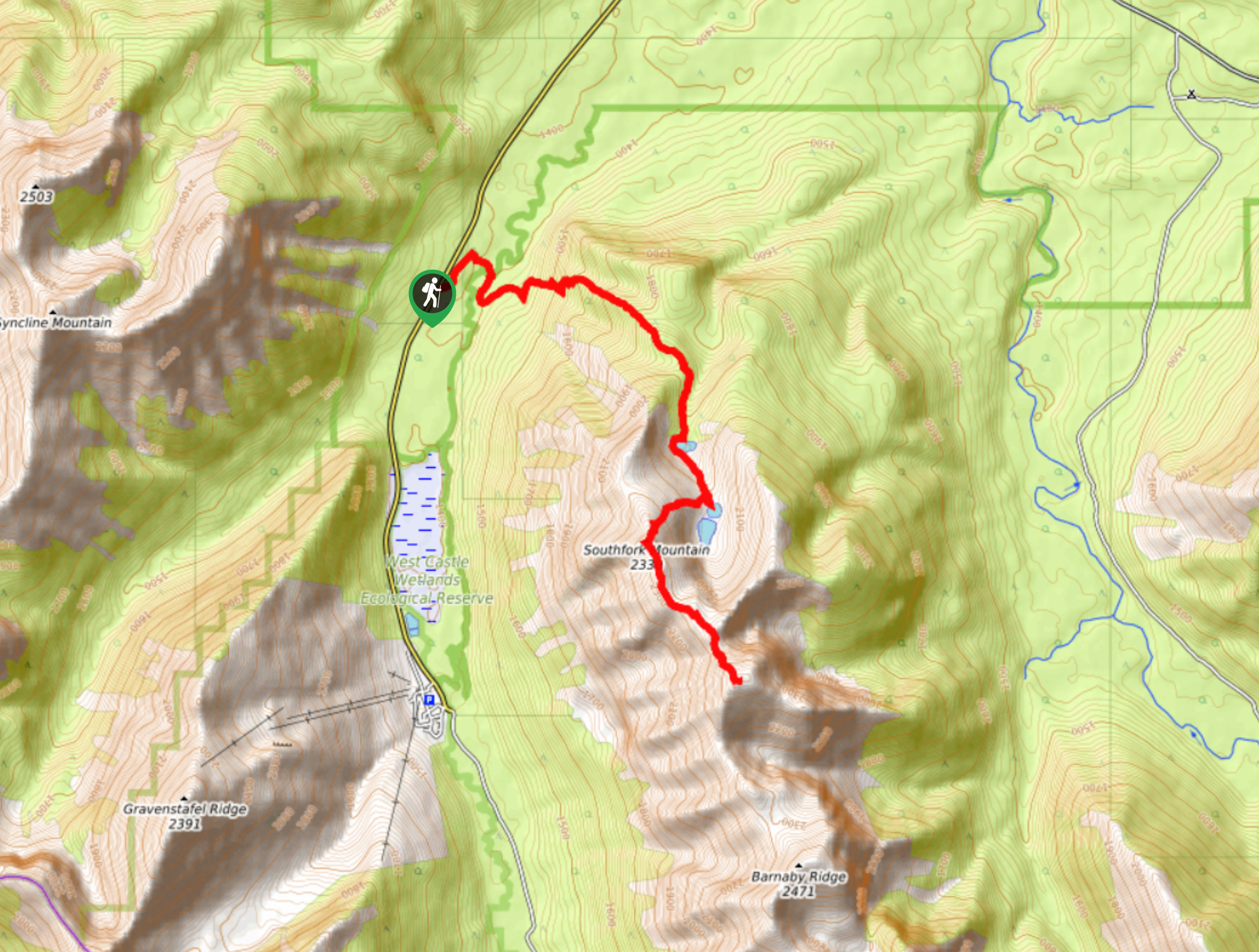 South Fork Lakes Trail Map