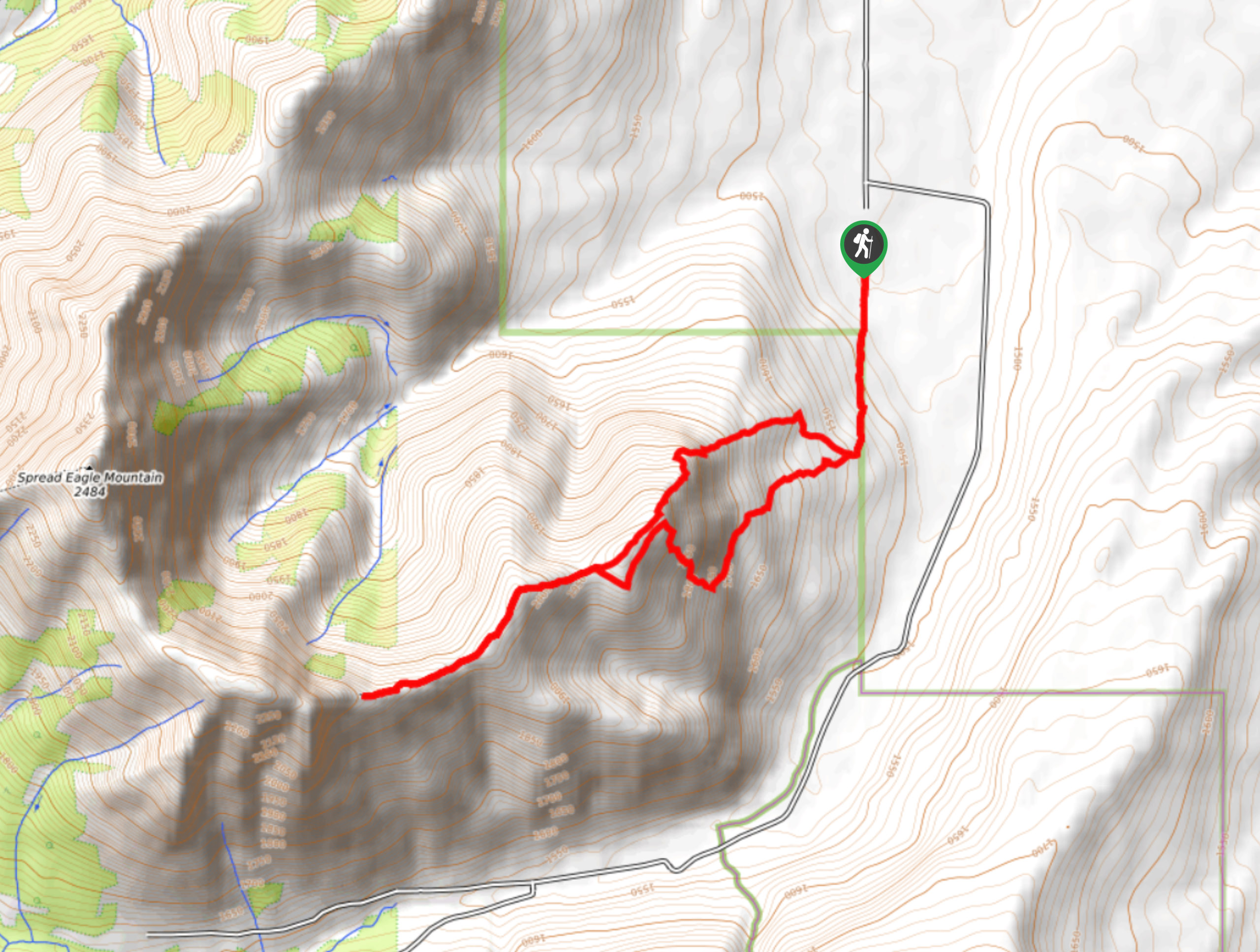 Yarrow Ridge Map