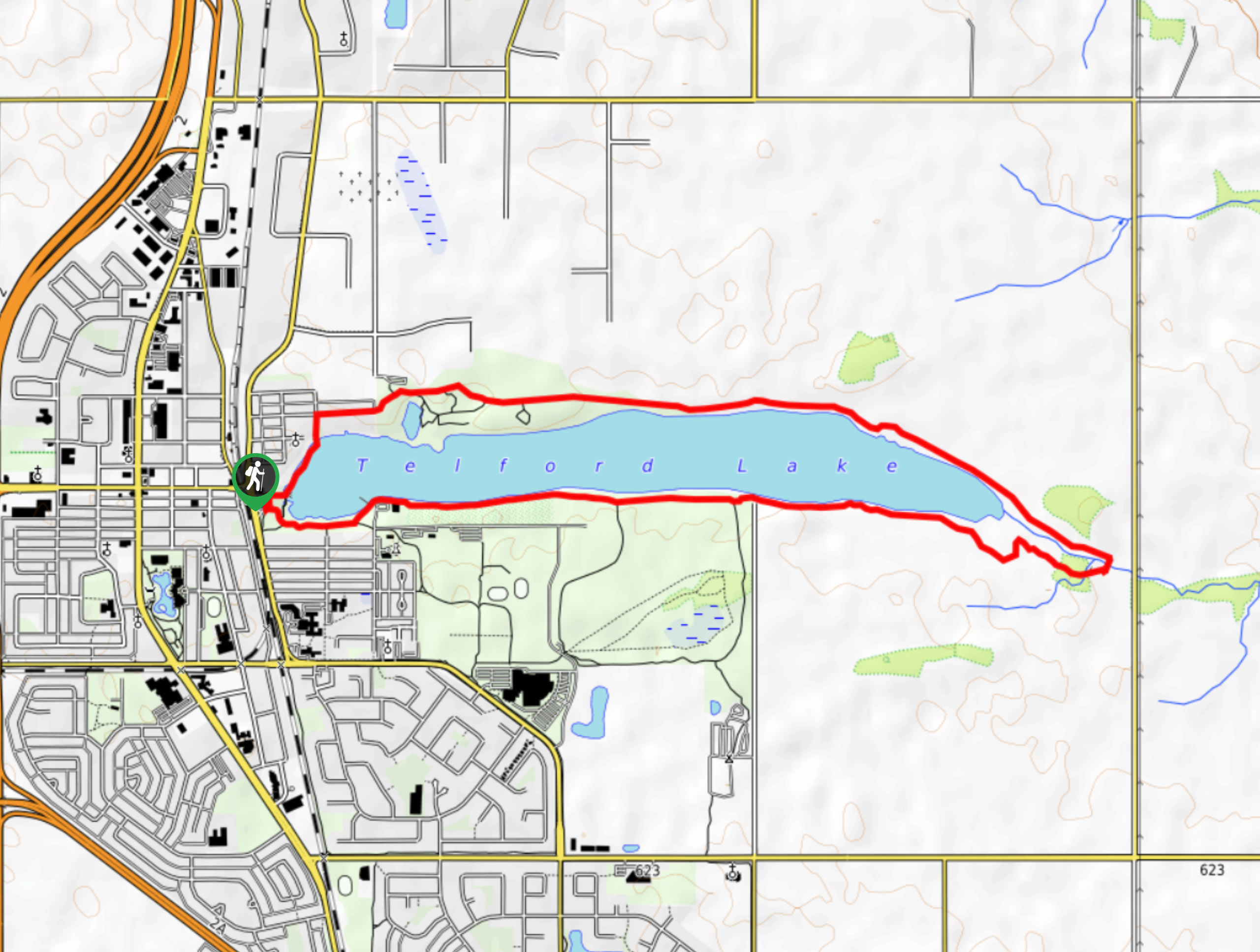 Telford Lake Multiway Trail Map
