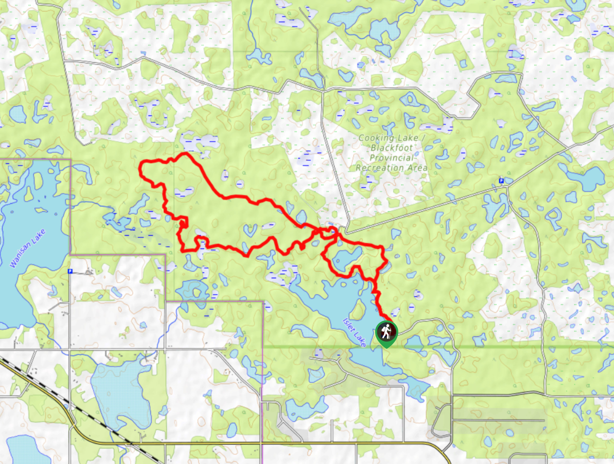 Islet Lake and Lost Lake Trail Map