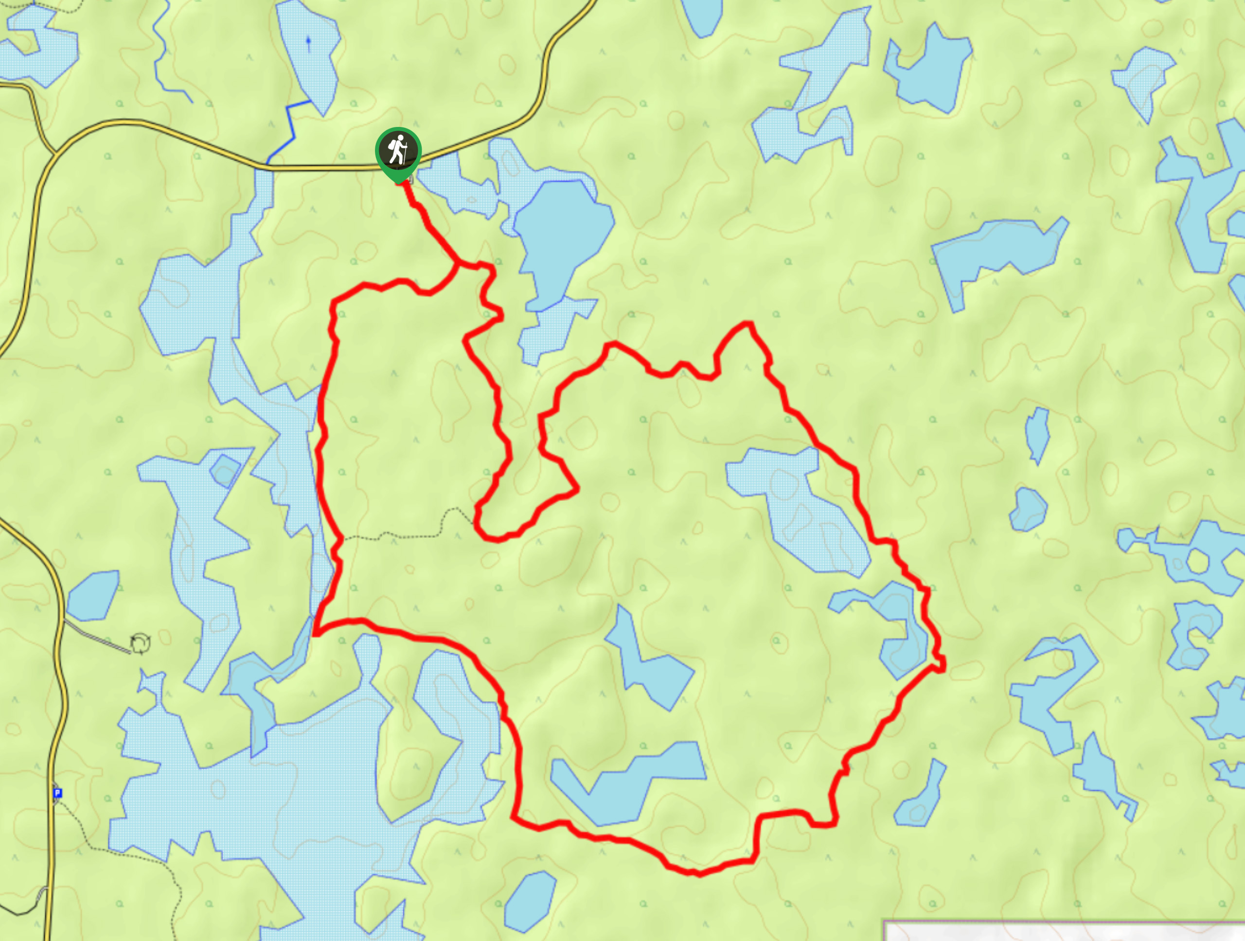 Moss Lake Trail Map