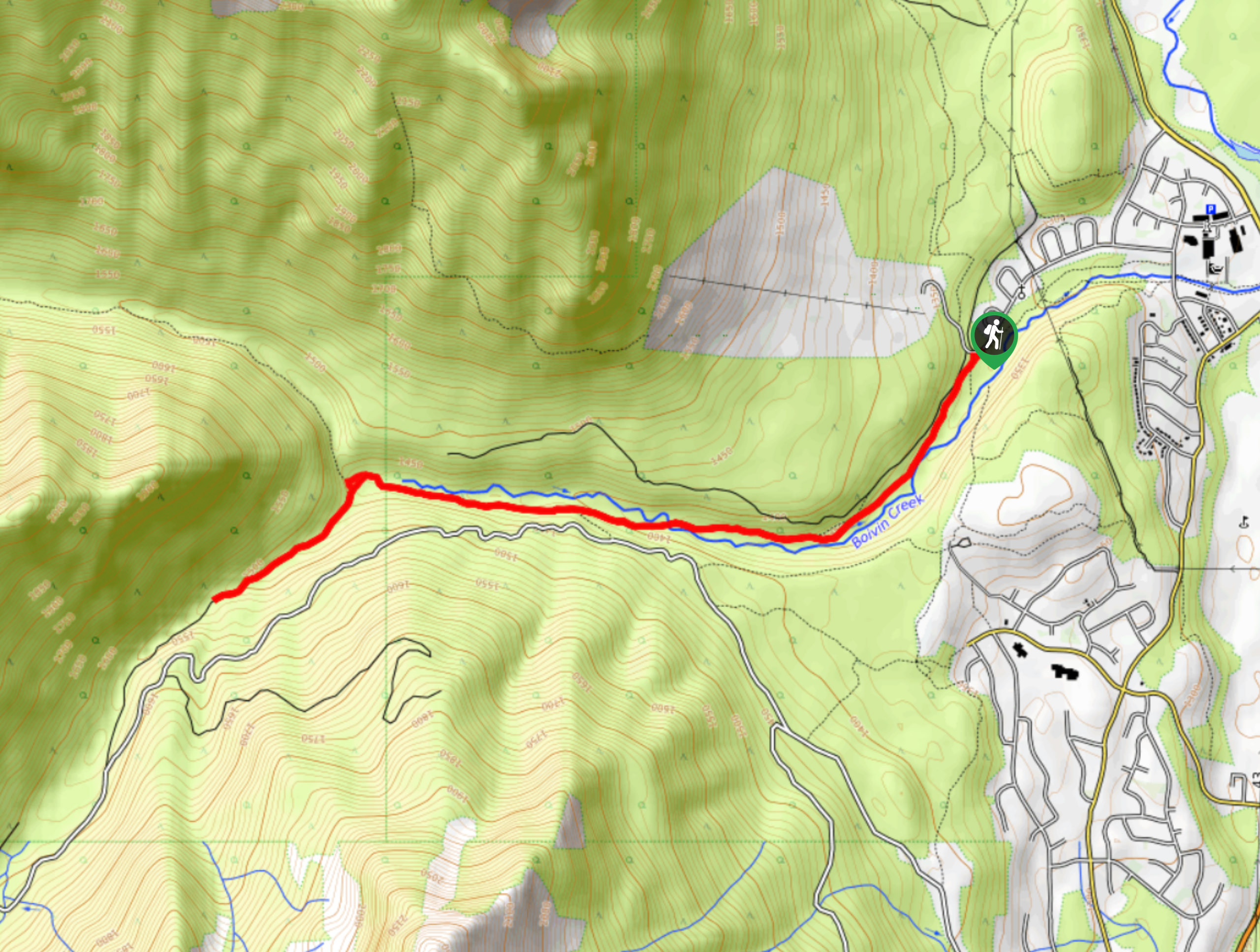 Boivin Creek Trail Map