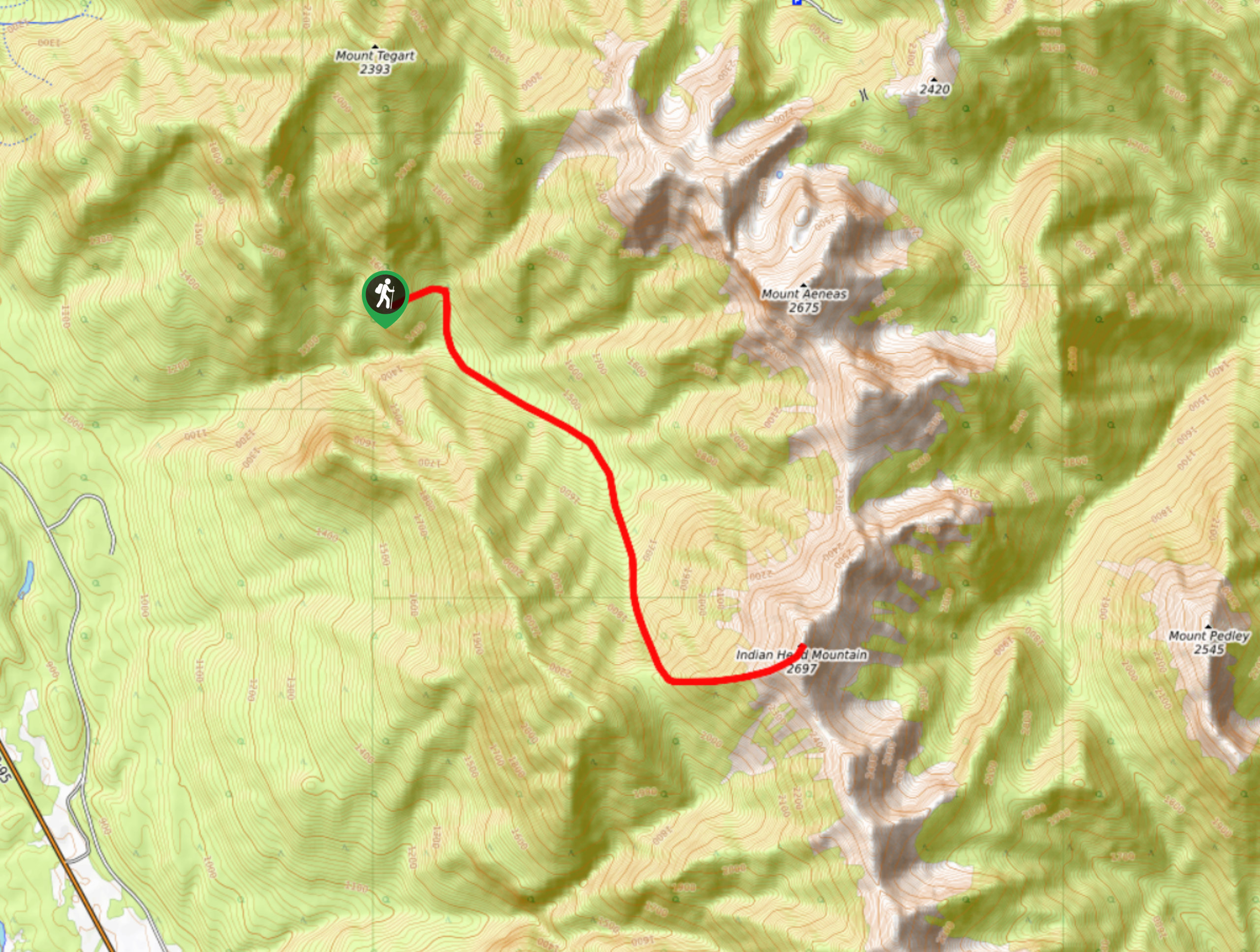 Chisel Peak Map