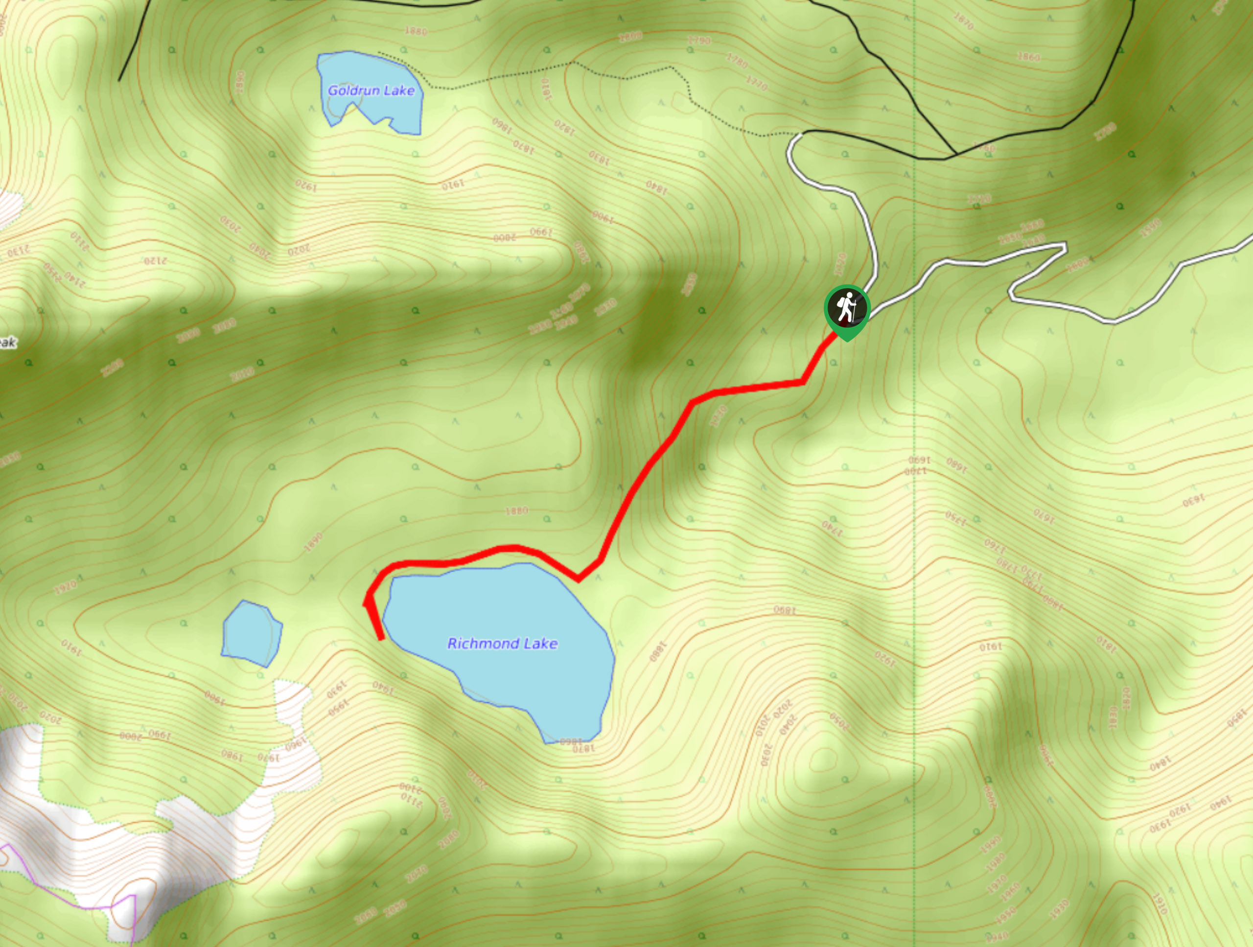 Richmond Lake Trail Map