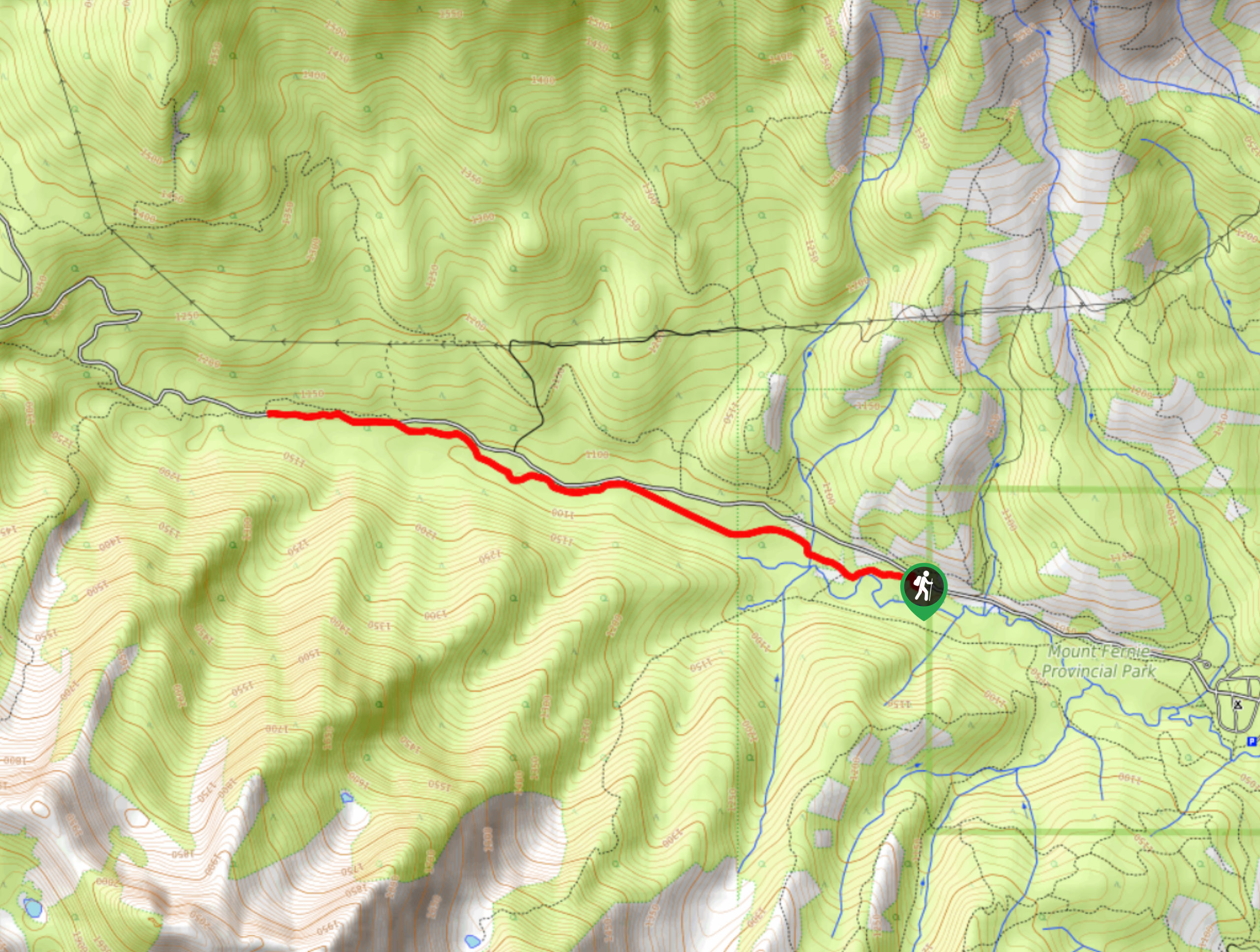 Fernie Rail Trail Map