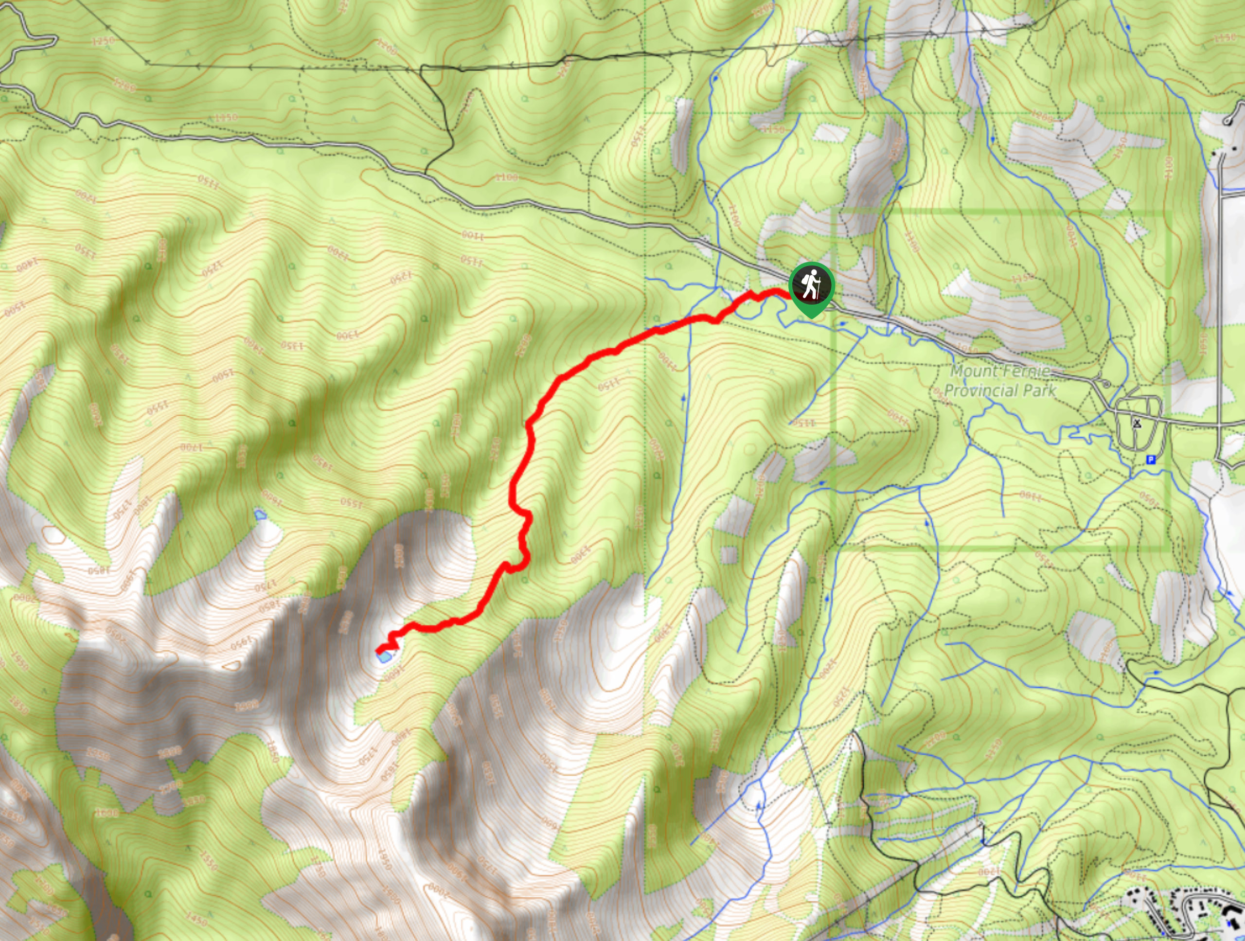 Lizard Lake Trail Map