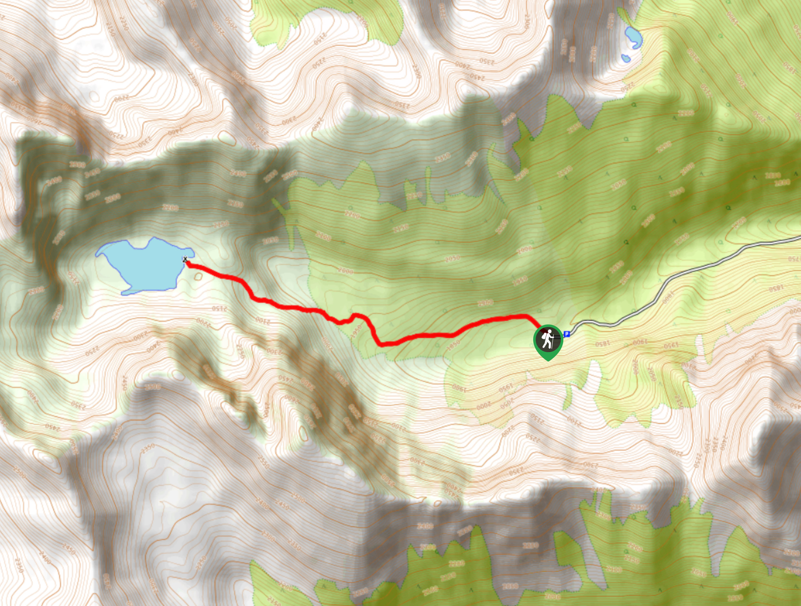 Gorman Lake Trail Map