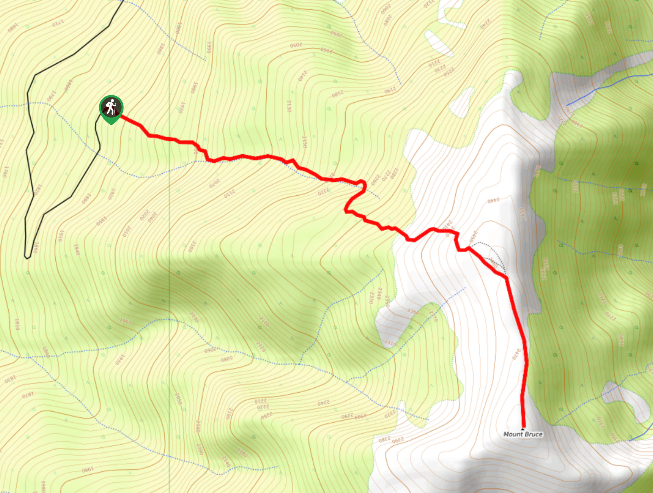 Mount Bruce Map