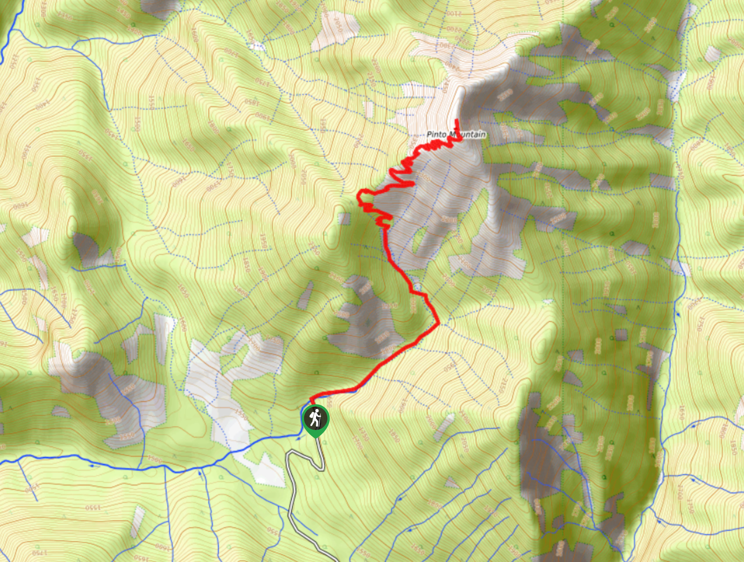 Pinto Mountain-Map