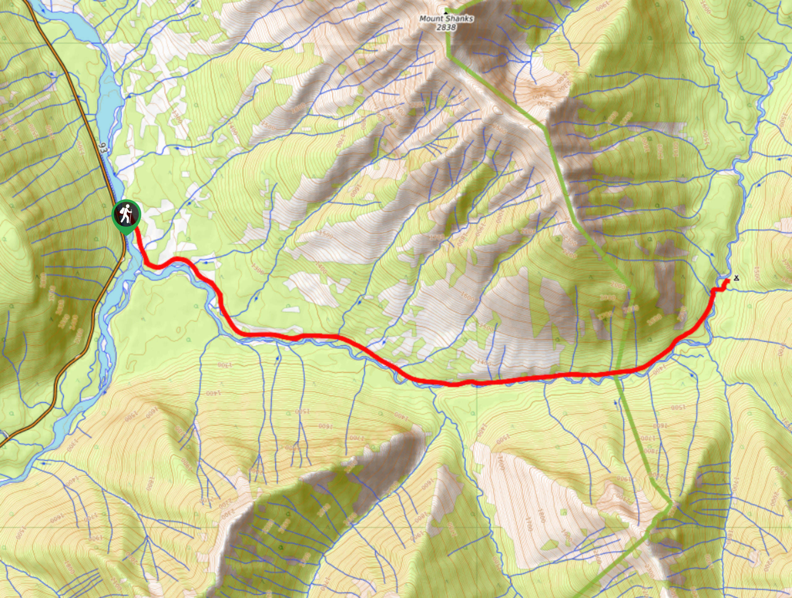 Simpson River Trail Map