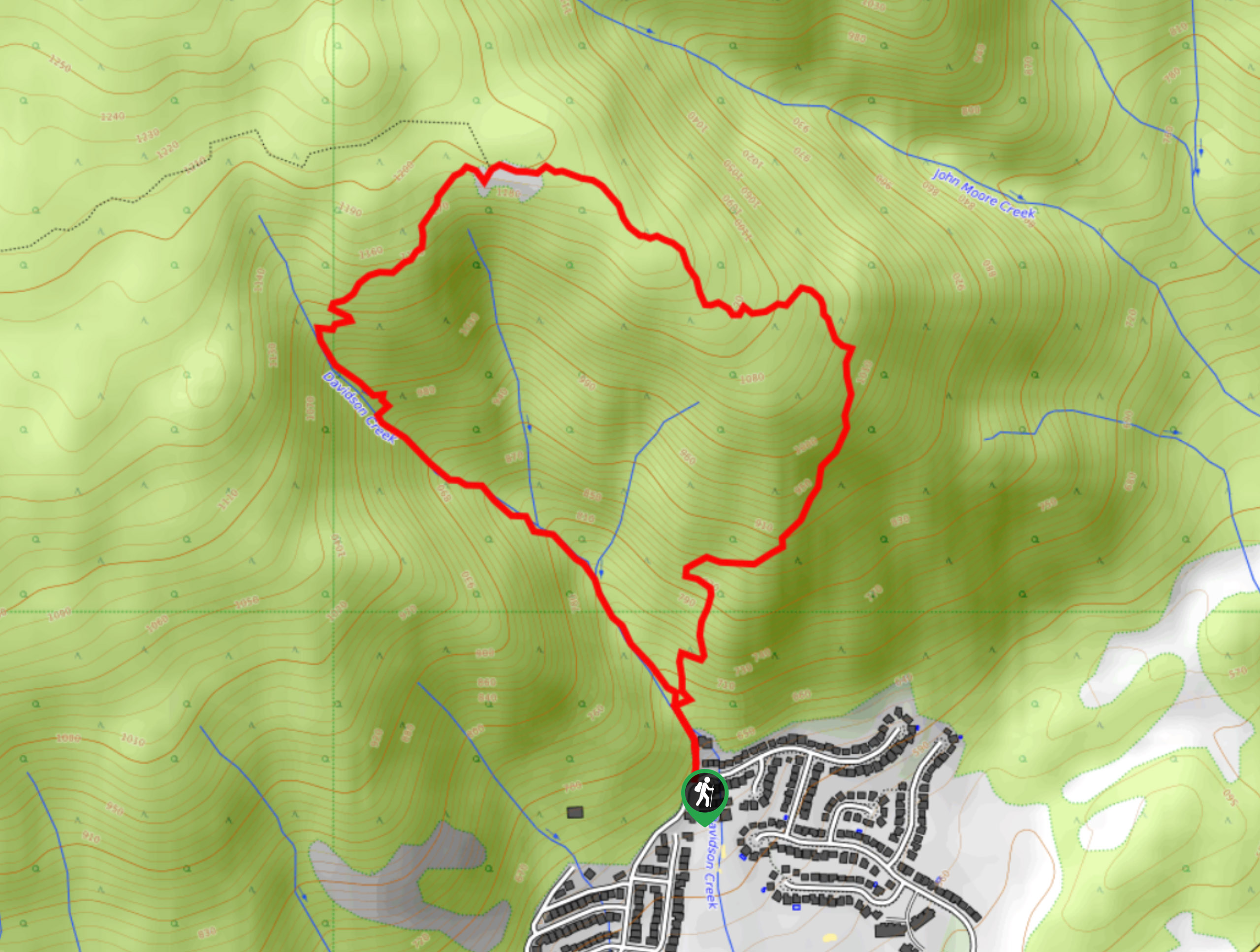 Carrot Mountain Loop Map
