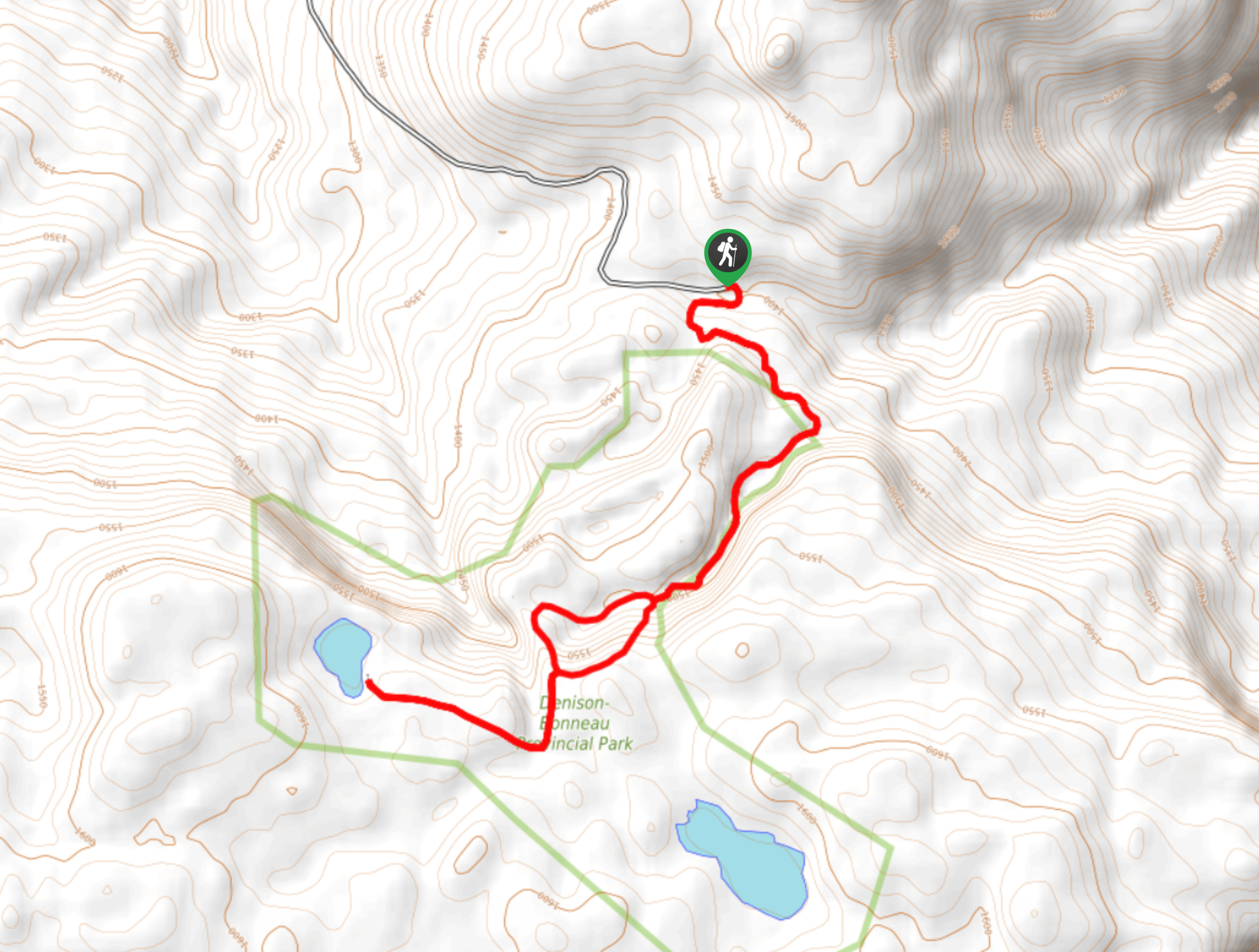 Denison Lake Trail Map