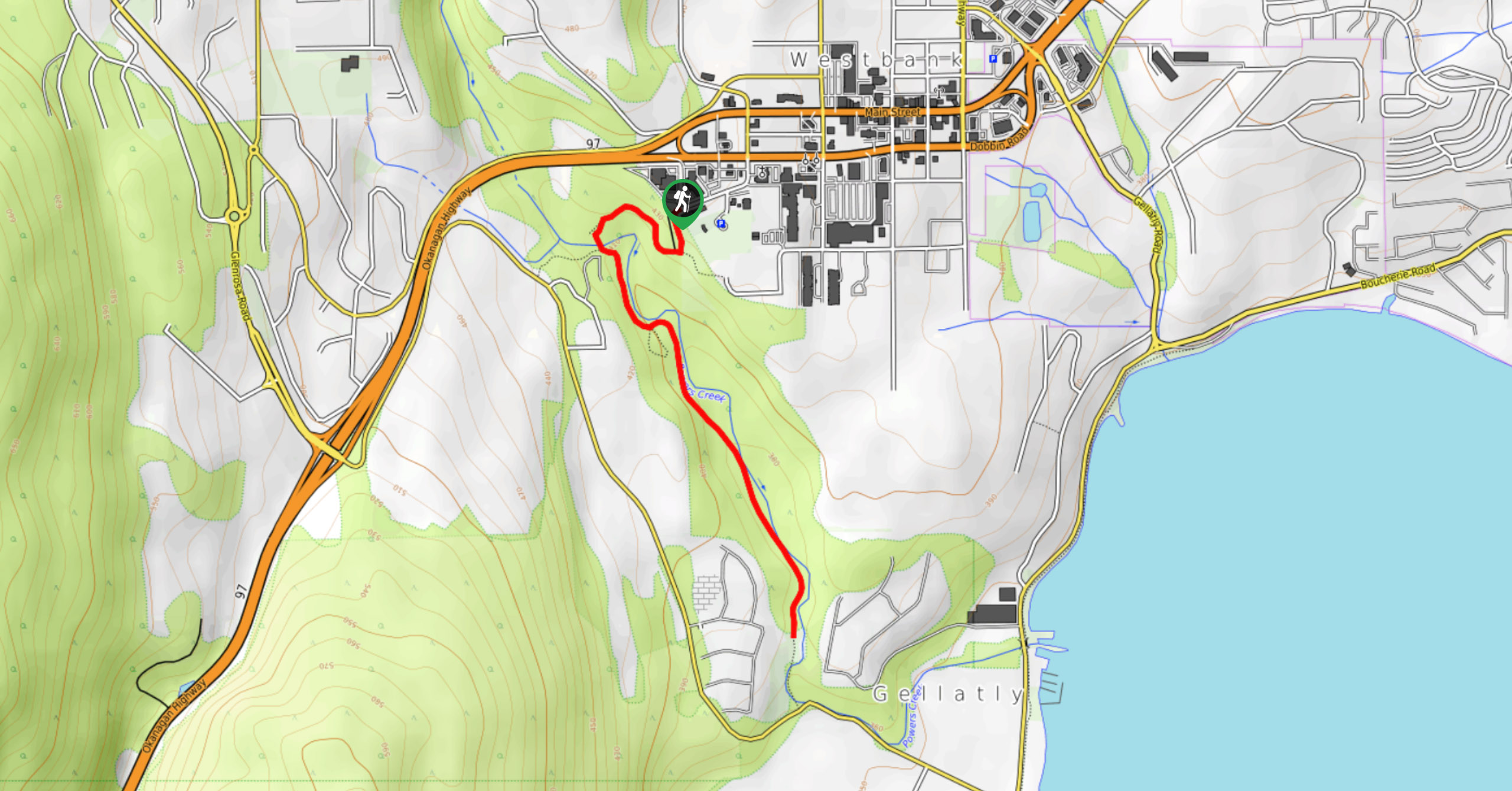 Glen Canyon Greenway Trail-Map