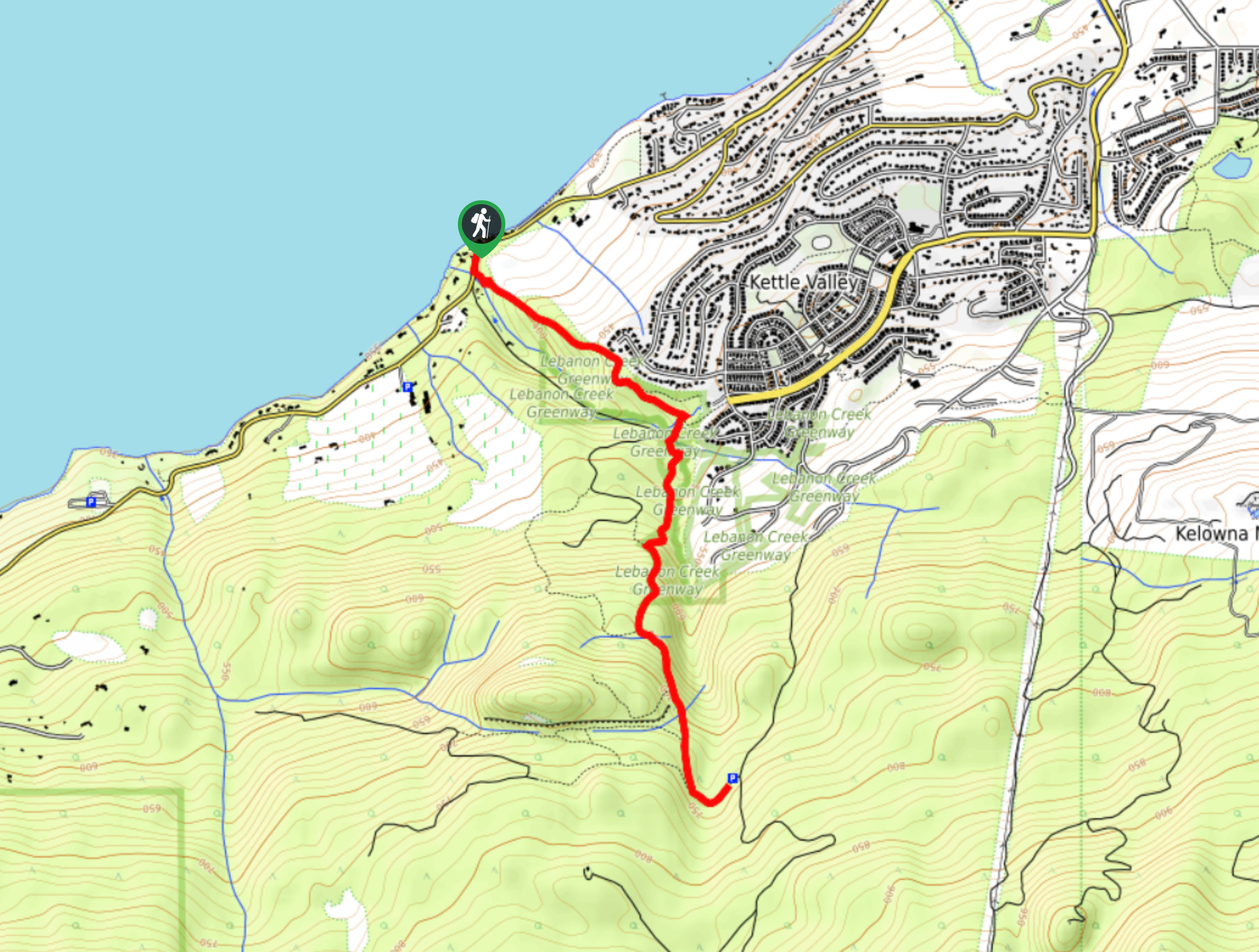 Lebanon Creek Trail Map