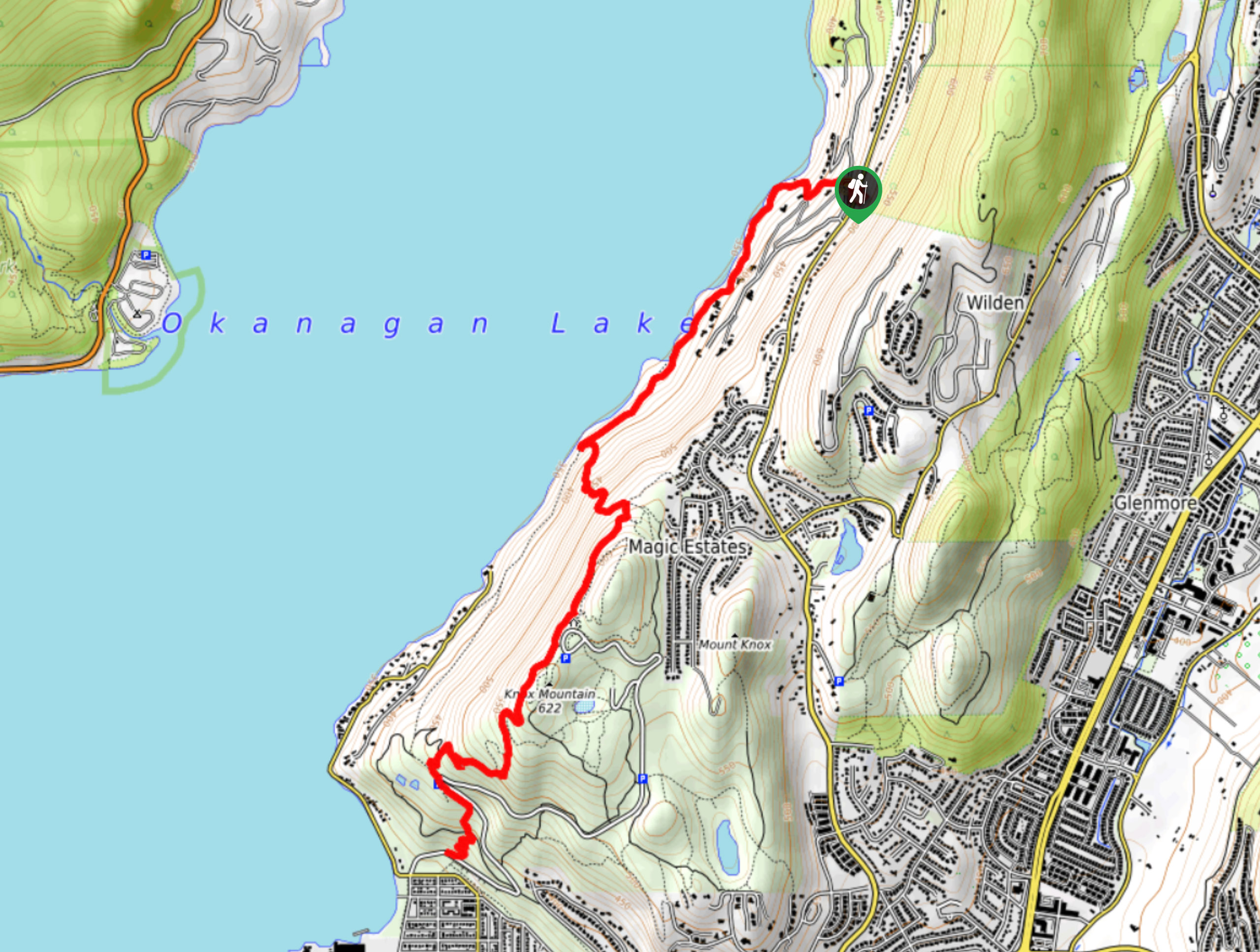 Lochview, Gordon, Apex Trail Map