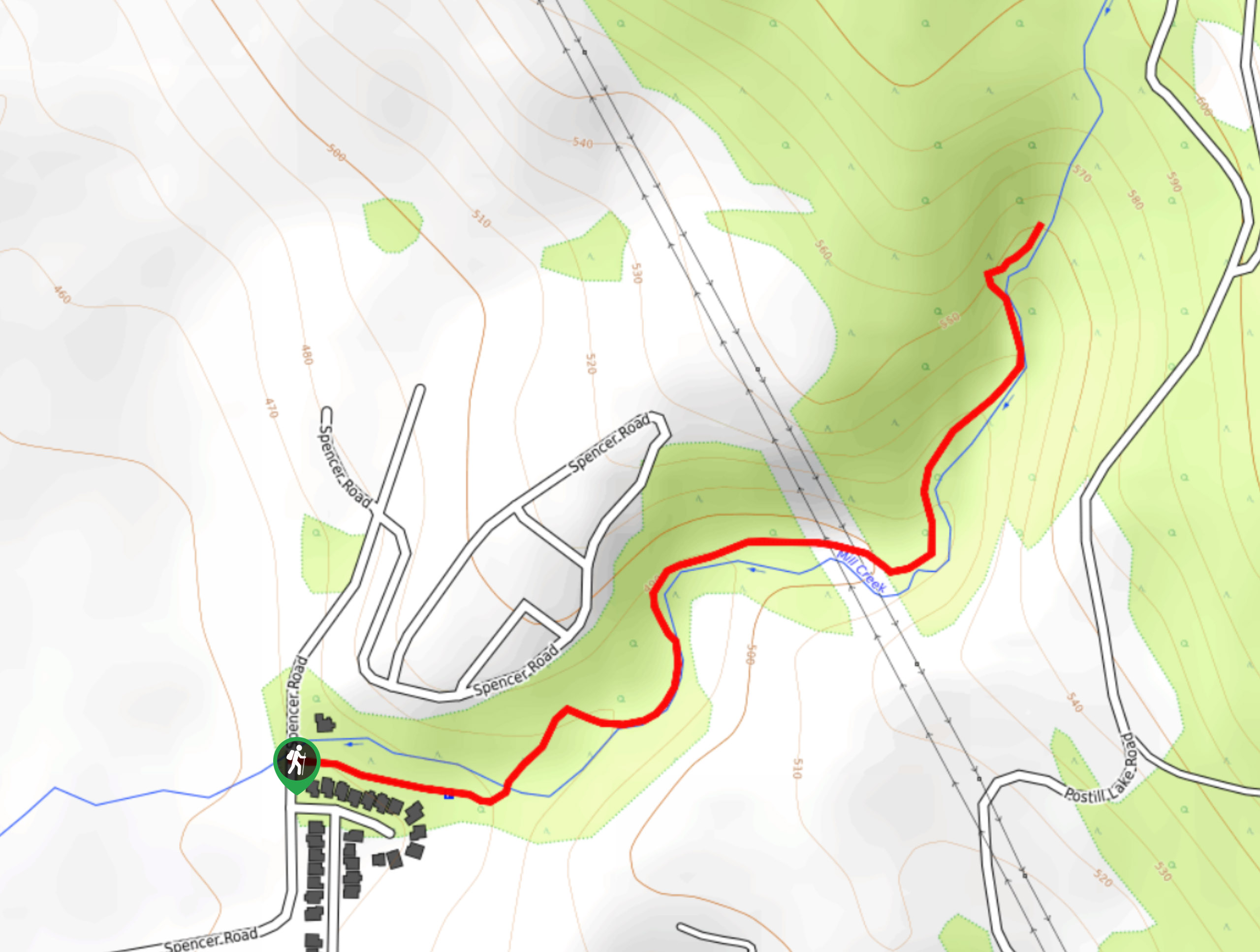 Mill Creek Hike Map