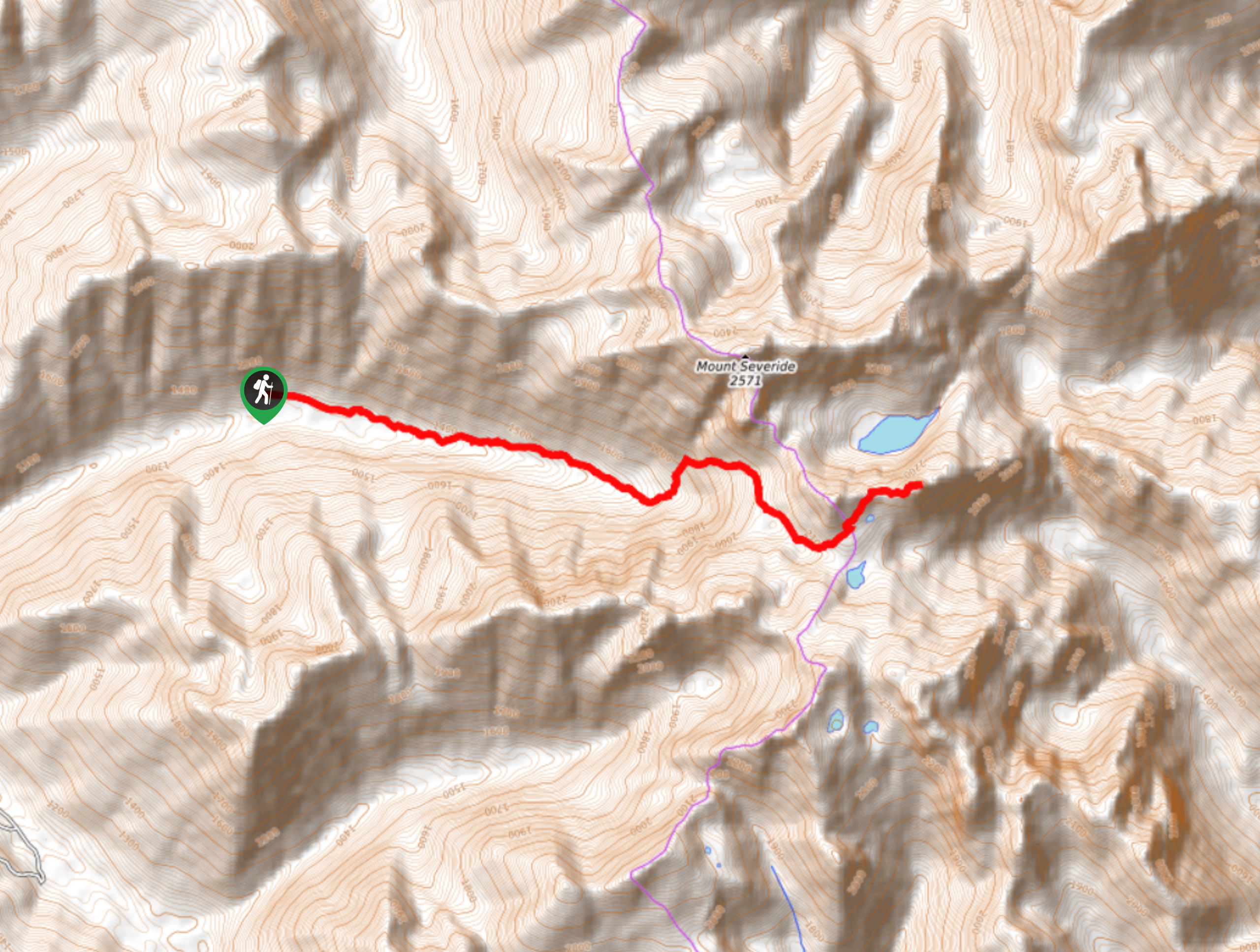 Monashee Lake Trail Map