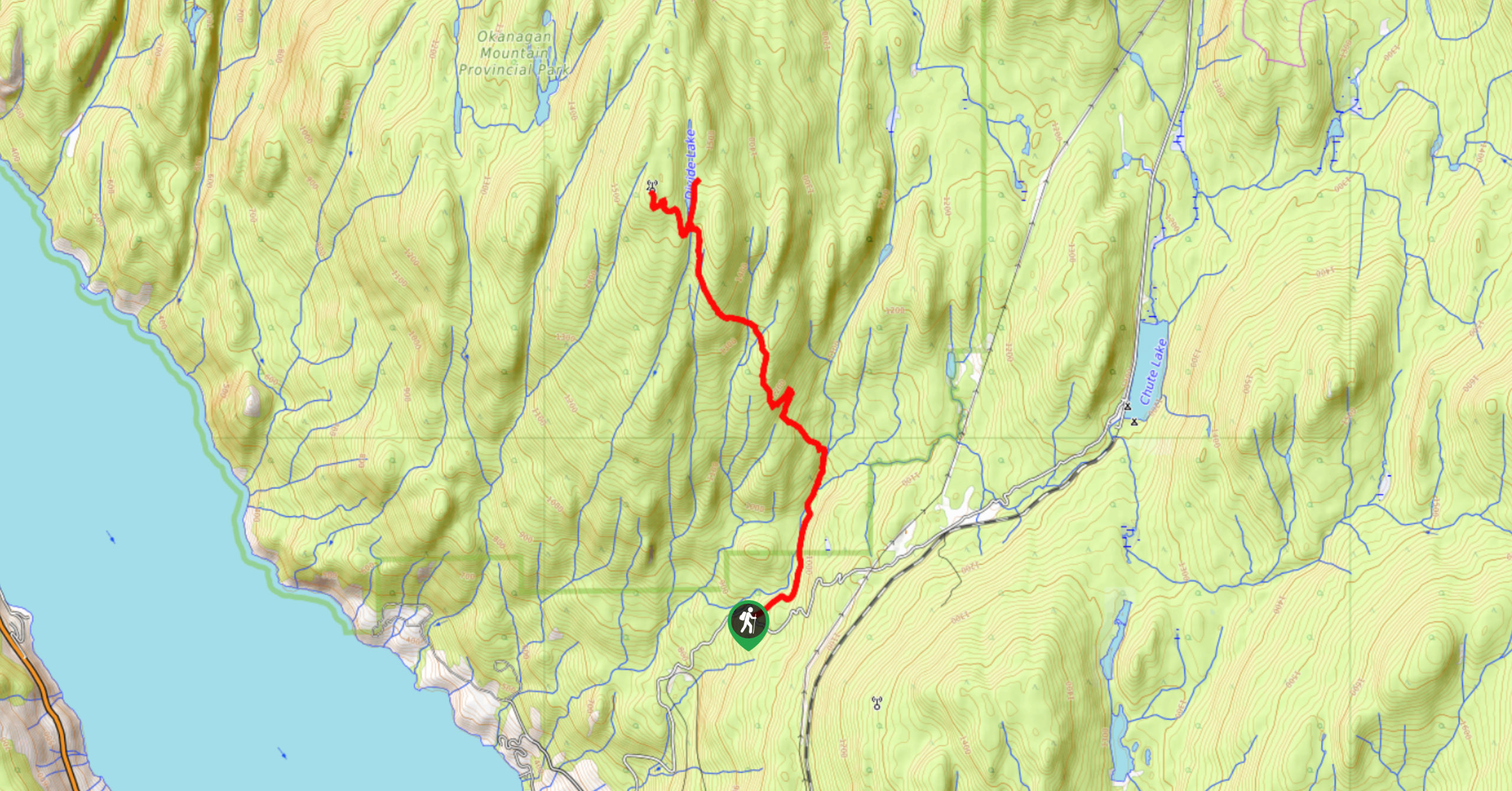 Okanagan Mountain Hike-Map
