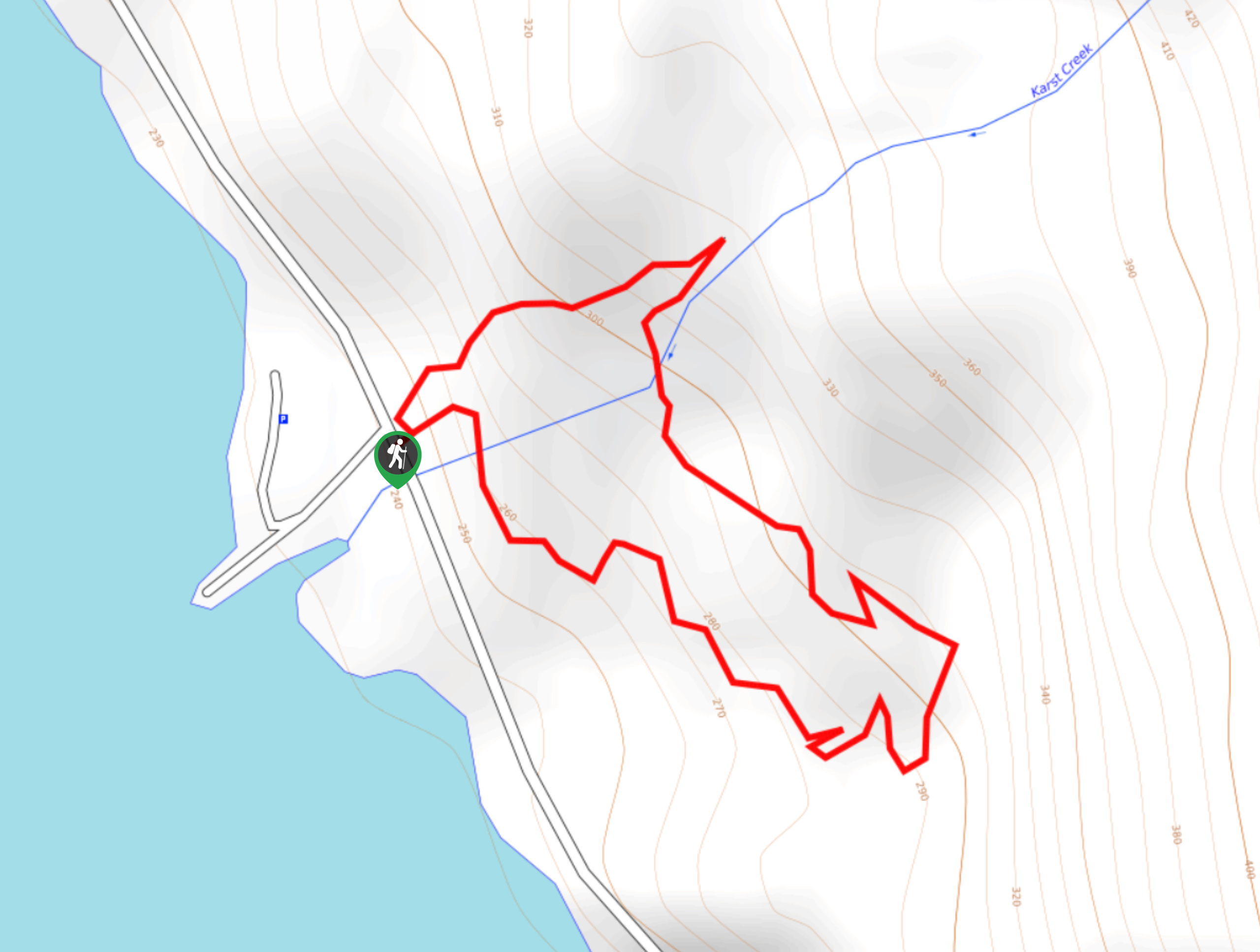 Karst Creek Trail Map