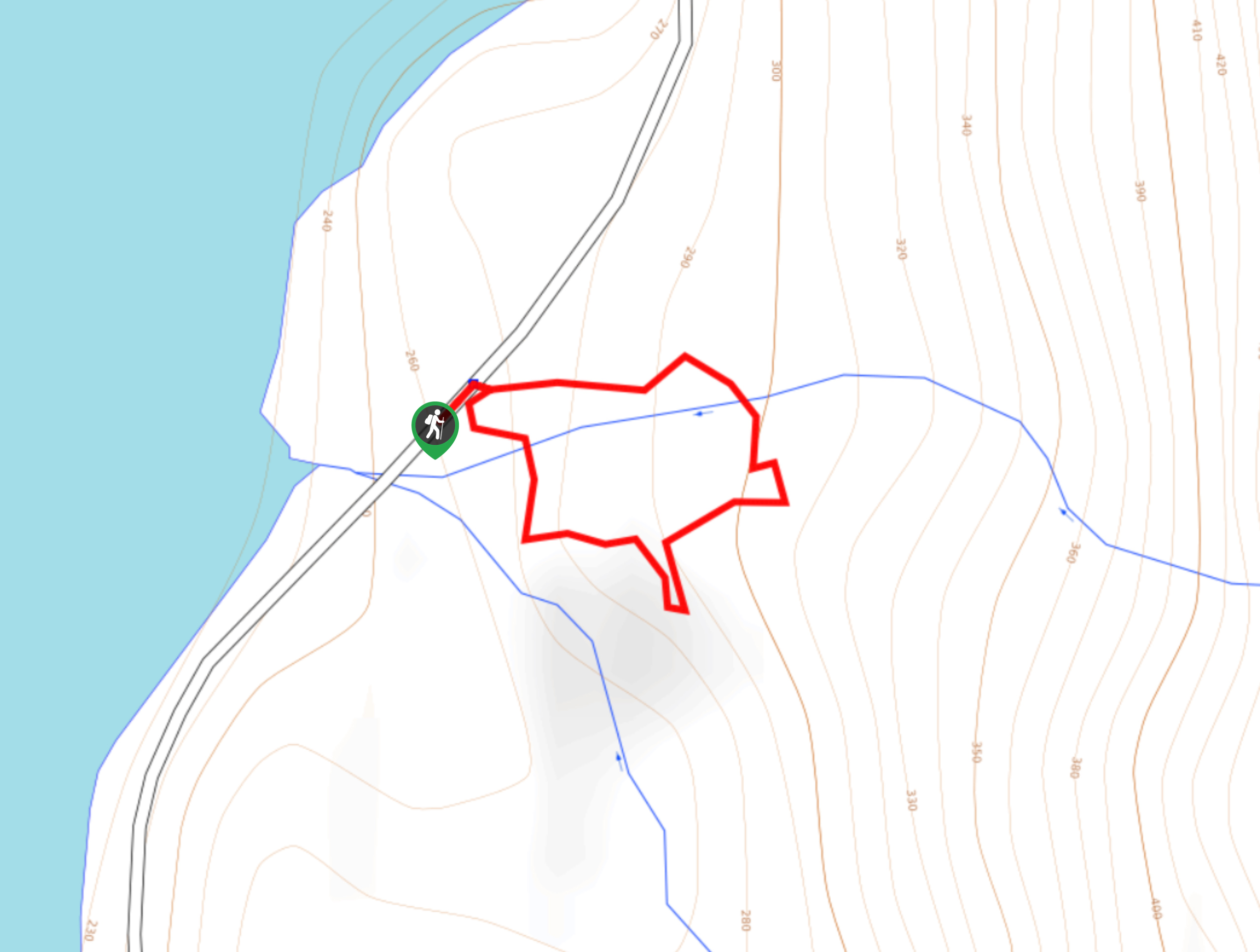 Lupin Falls Trail Map